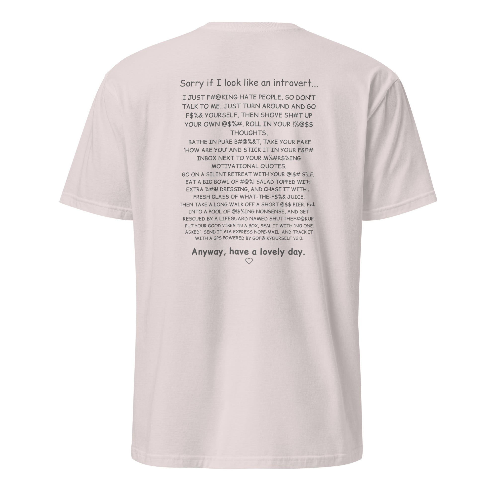 Sorry if I look like an introvert. Unisex Regular Soft T-Shirt Unisex Regular Soft T-Shirt Void & Verse Ice Grey S