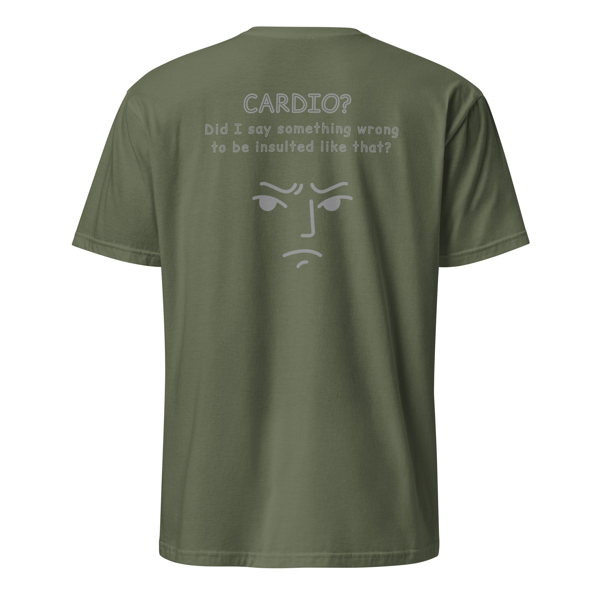 Cardio? Unisex Regular Soft T-Shirt Unisex Regular Soft T-Shirt Void & Verse Military Green S