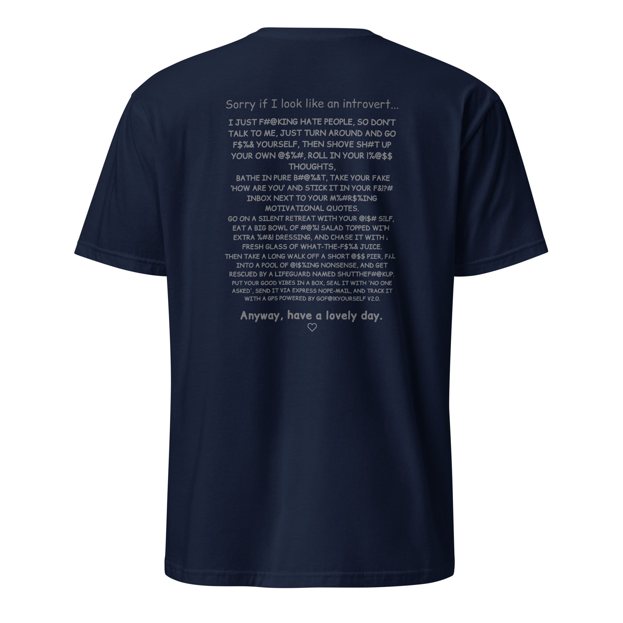 Sorry if I look like an introvert. Unisex Regular Soft T-Shirt Unisex Regular Soft T-Shirt Void & Verse Navy S
