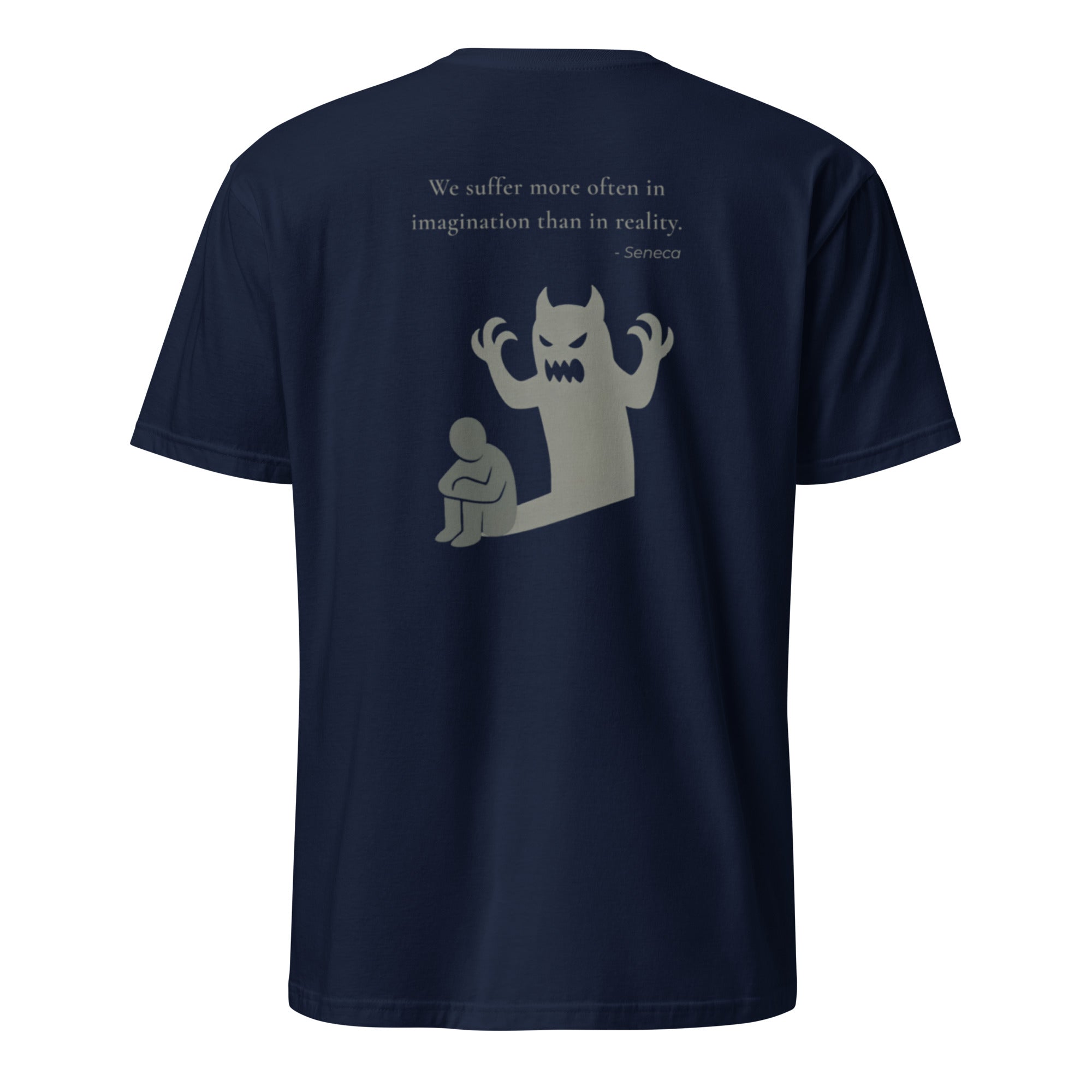 We suffer more in imagination. Unisex Regular Soft T-Shirt Unisex Regular Soft T-Shirt Void & Verse Navy S