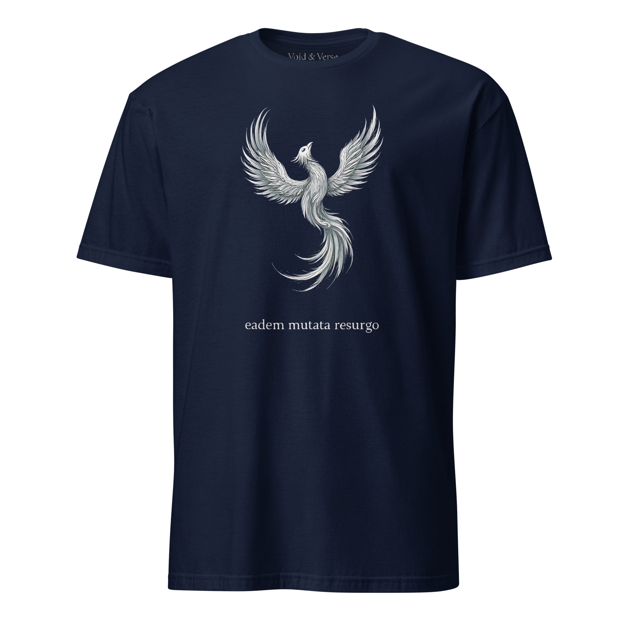 Eadem mutata resurgo. Unisex Regular Soft T-Shirt Unisex Regular Soft T-Shirt Void & Verse Navy S