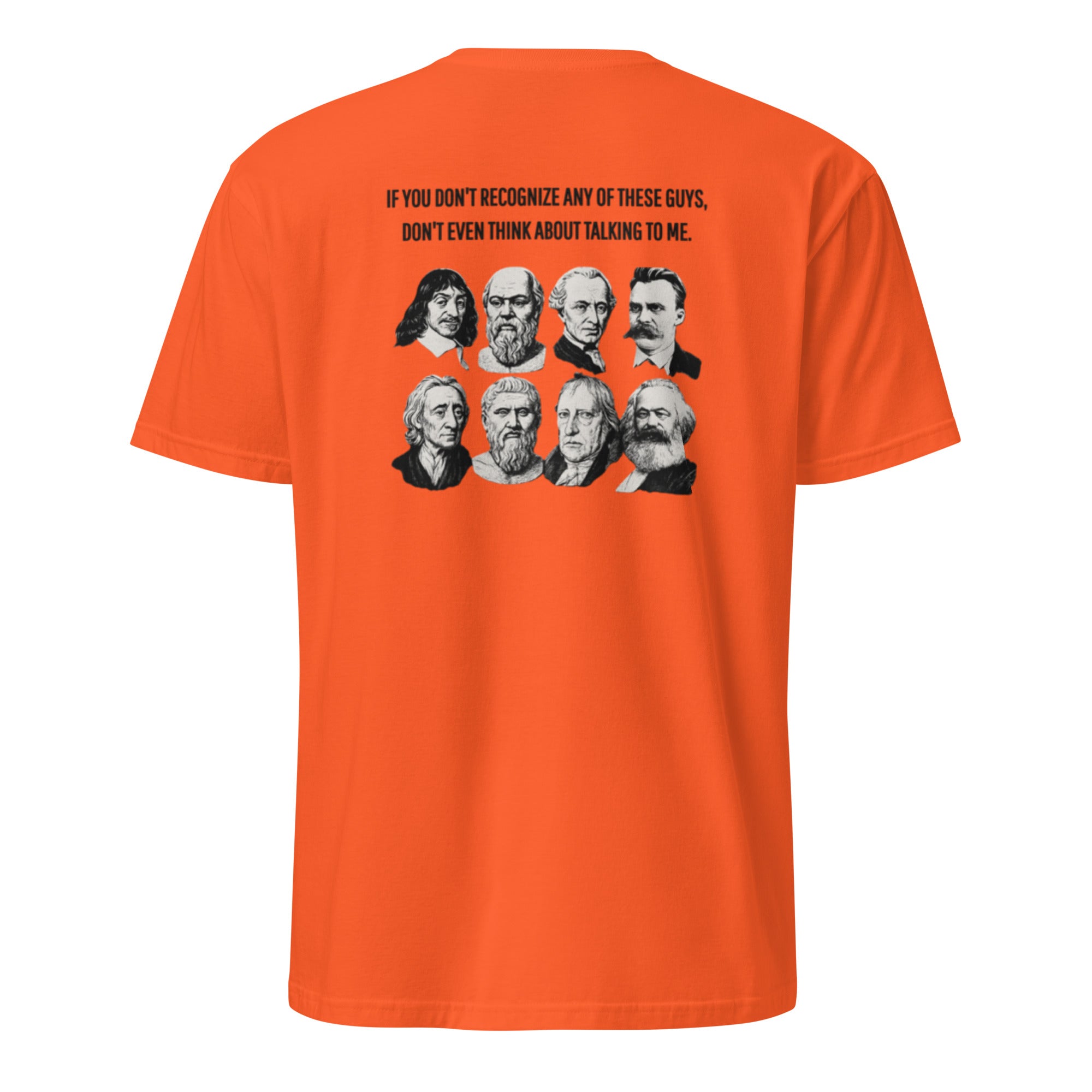 Do you recognize these guys? Unisex Regular Soft T-Shirt Unisex Regular Soft T-Shirt Void & Verse Orange XL