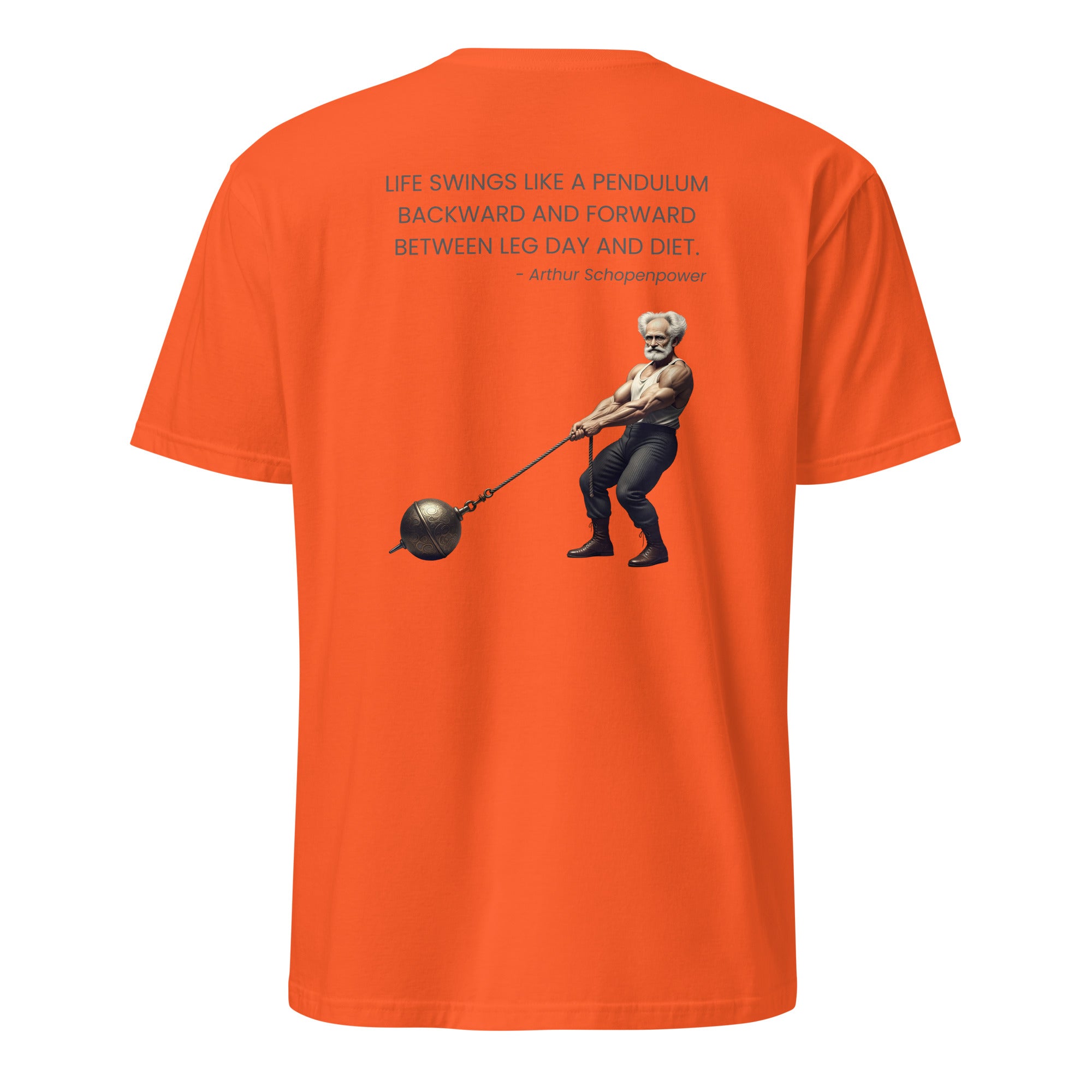 Arthur Schopenpower. Unisex Regular Soft T-Shirt Unisex Regular Soft T-Shirt Void & Verse Orange S