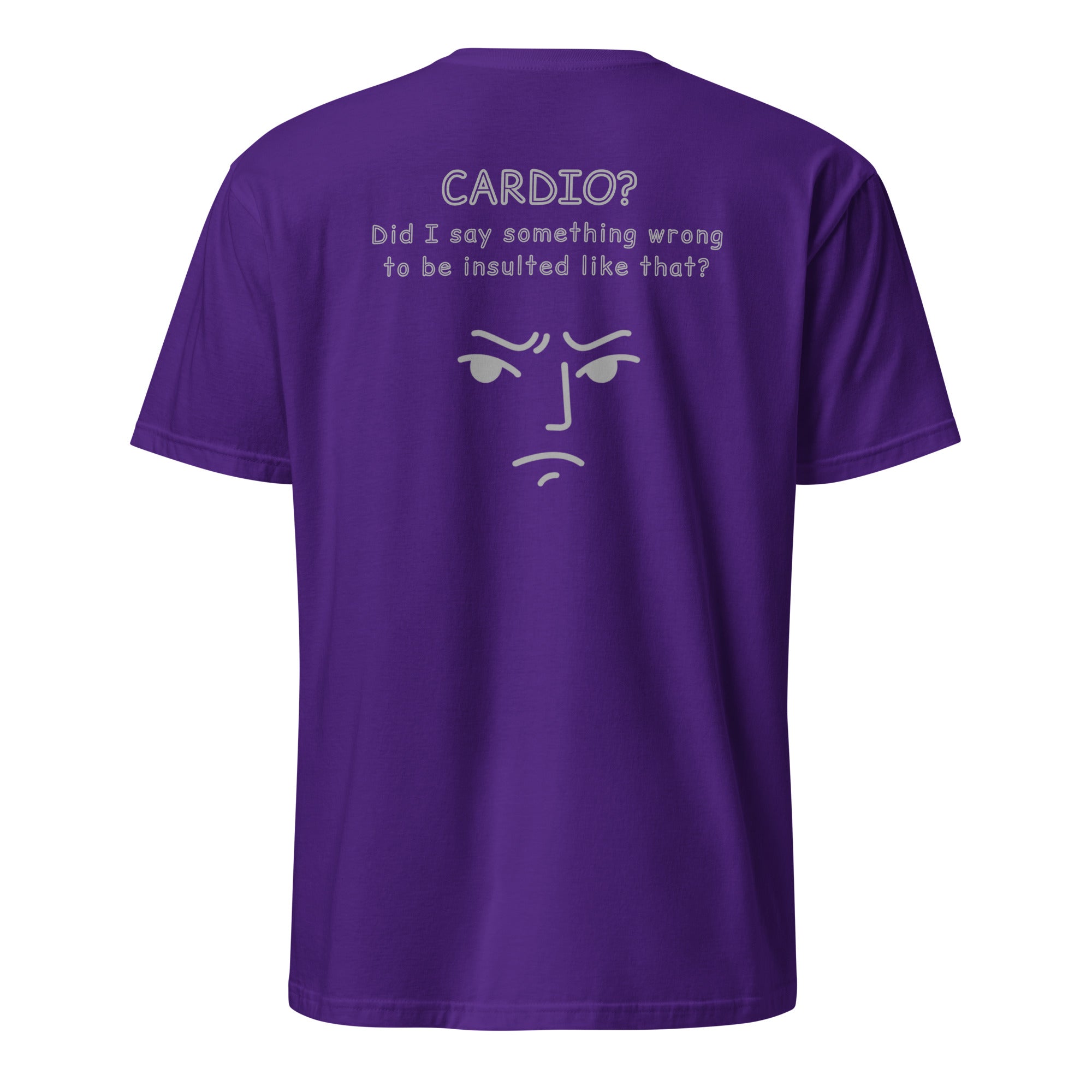 Cardio? Unisex Regular Soft T-Shirt Unisex Regular Soft T-Shirt Void & Verse Purple S