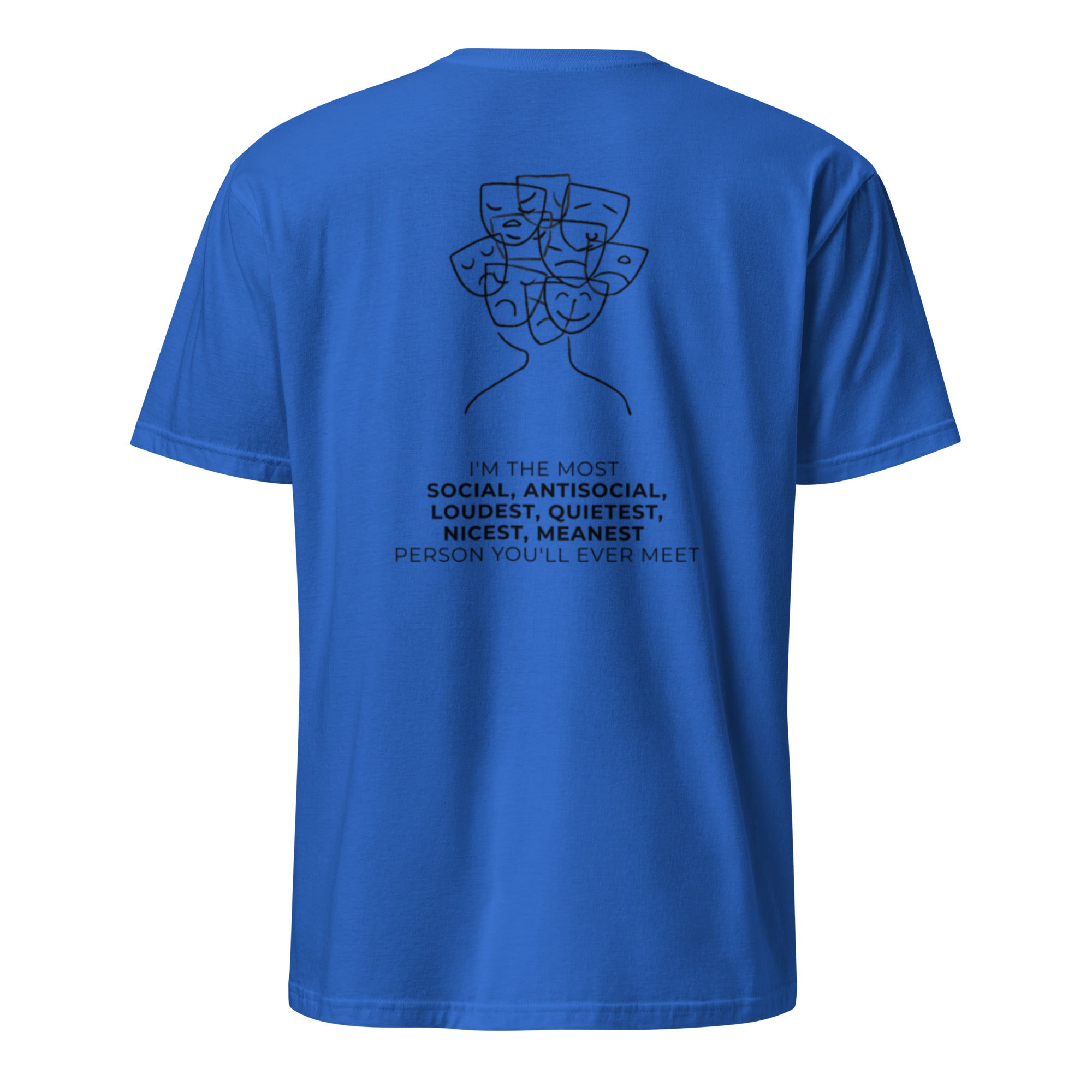Most social antisocial. Unisex Regular Soft T-Shirt Unisex Regular Soft T-Shirt Void & Verse Royal S