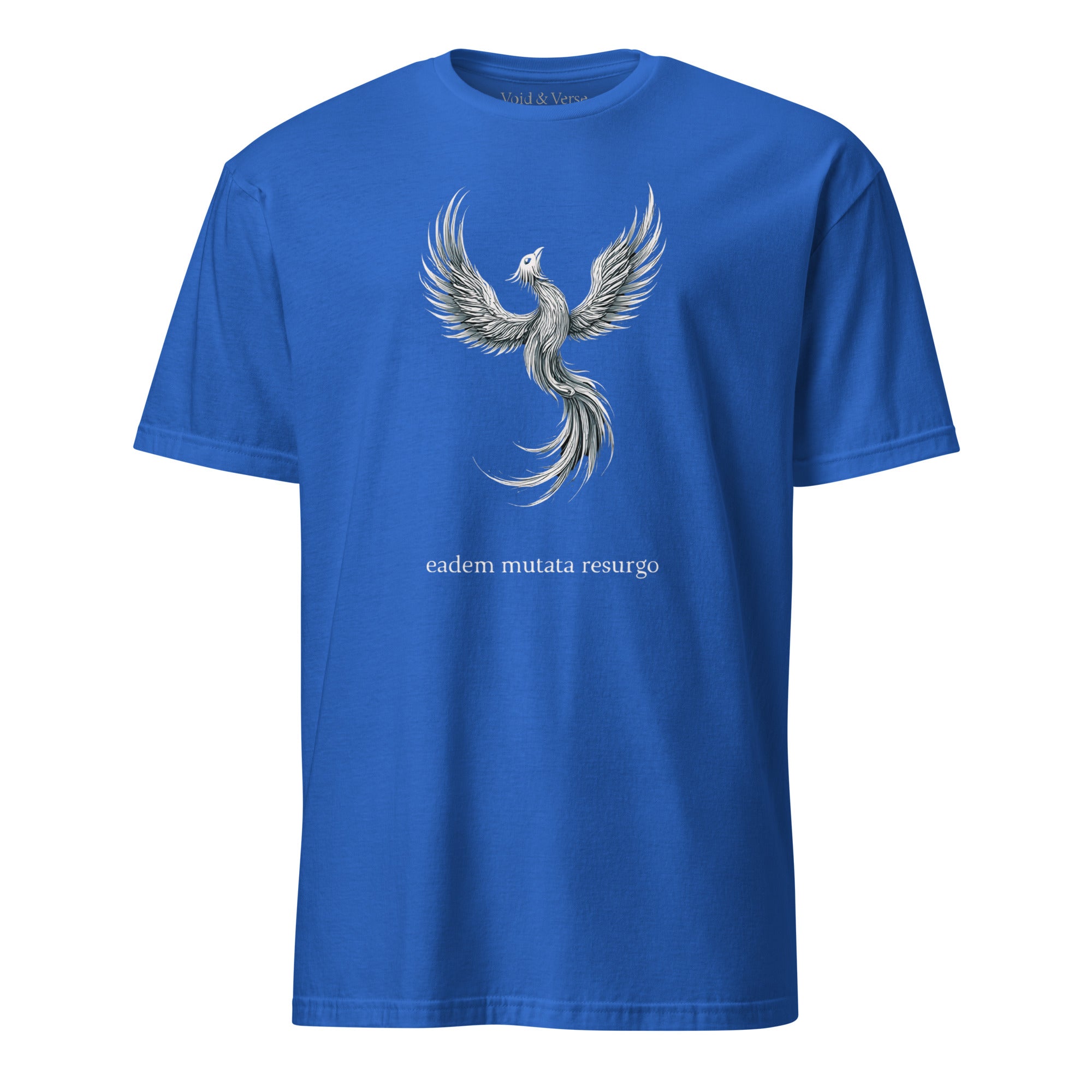 Eadem mutata resurgo. Unisex Regular Soft T-Shirt Unisex Regular Soft T-Shirt Void & Verse Royal S