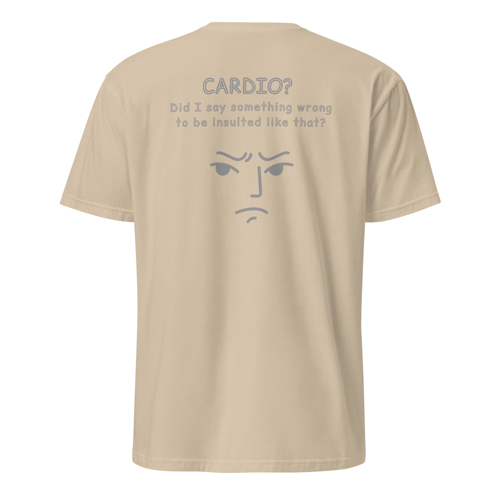 Cardio? Unisex Regular Soft T-Shirt Unisex Regular Soft T-Shirt Void & Verse Sand S