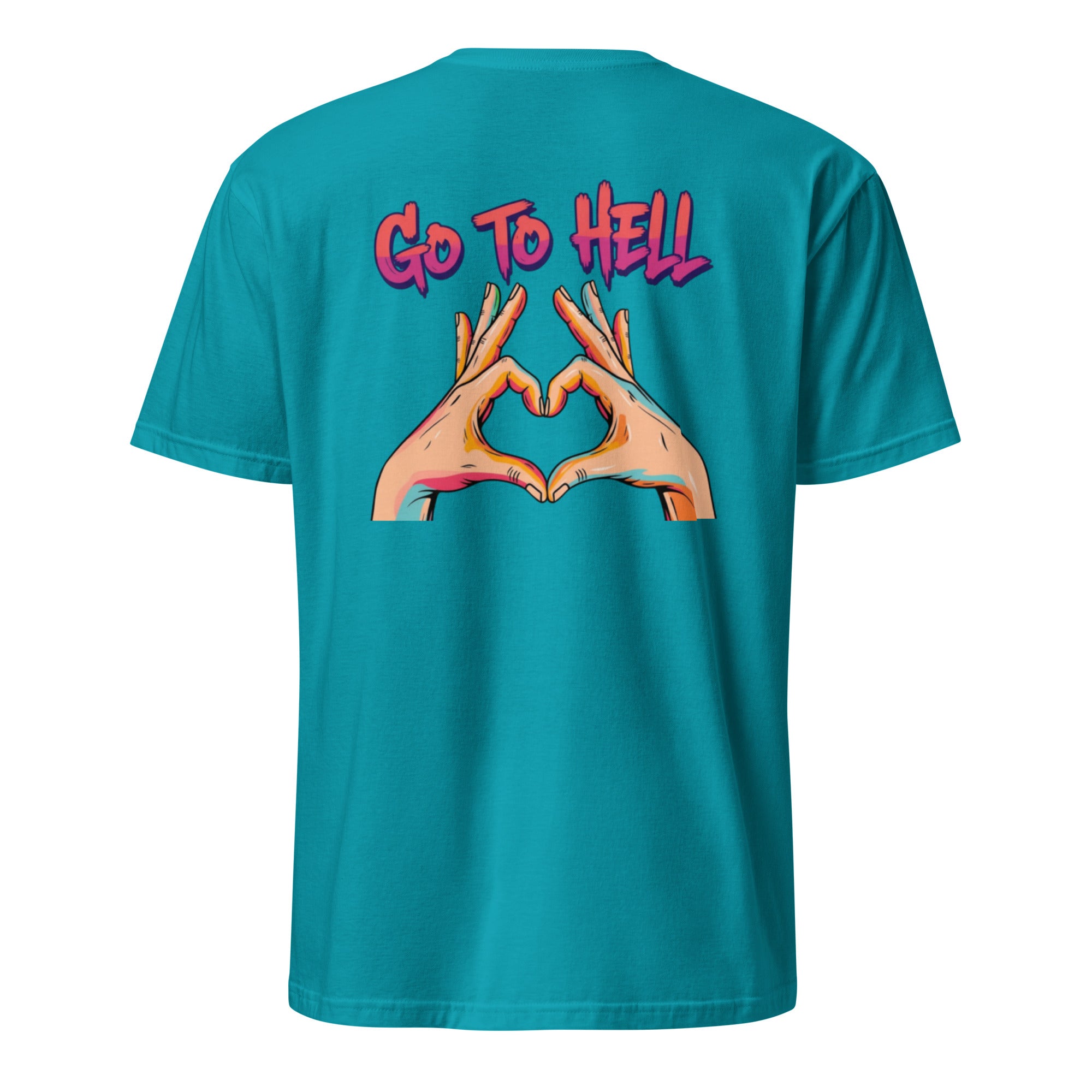 Go to hell. Unisex Regular Soft T-Shirt Unisex Regular Soft T-Shirt Void & Verse Tropical Blue S