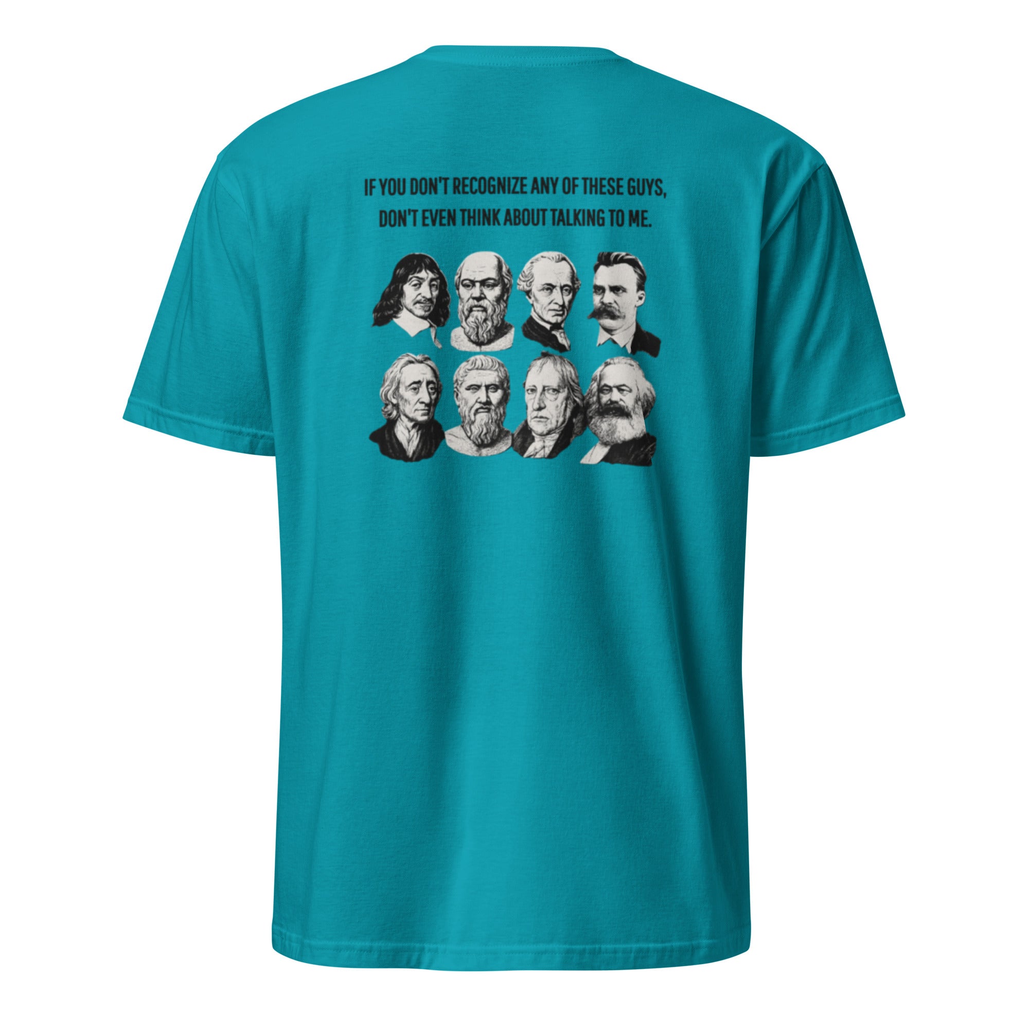 Do you recognize these guys? Unisex Regular Soft T-Shirt Unisex Regular Soft T-Shirt Void & Verse Tropical Blue S