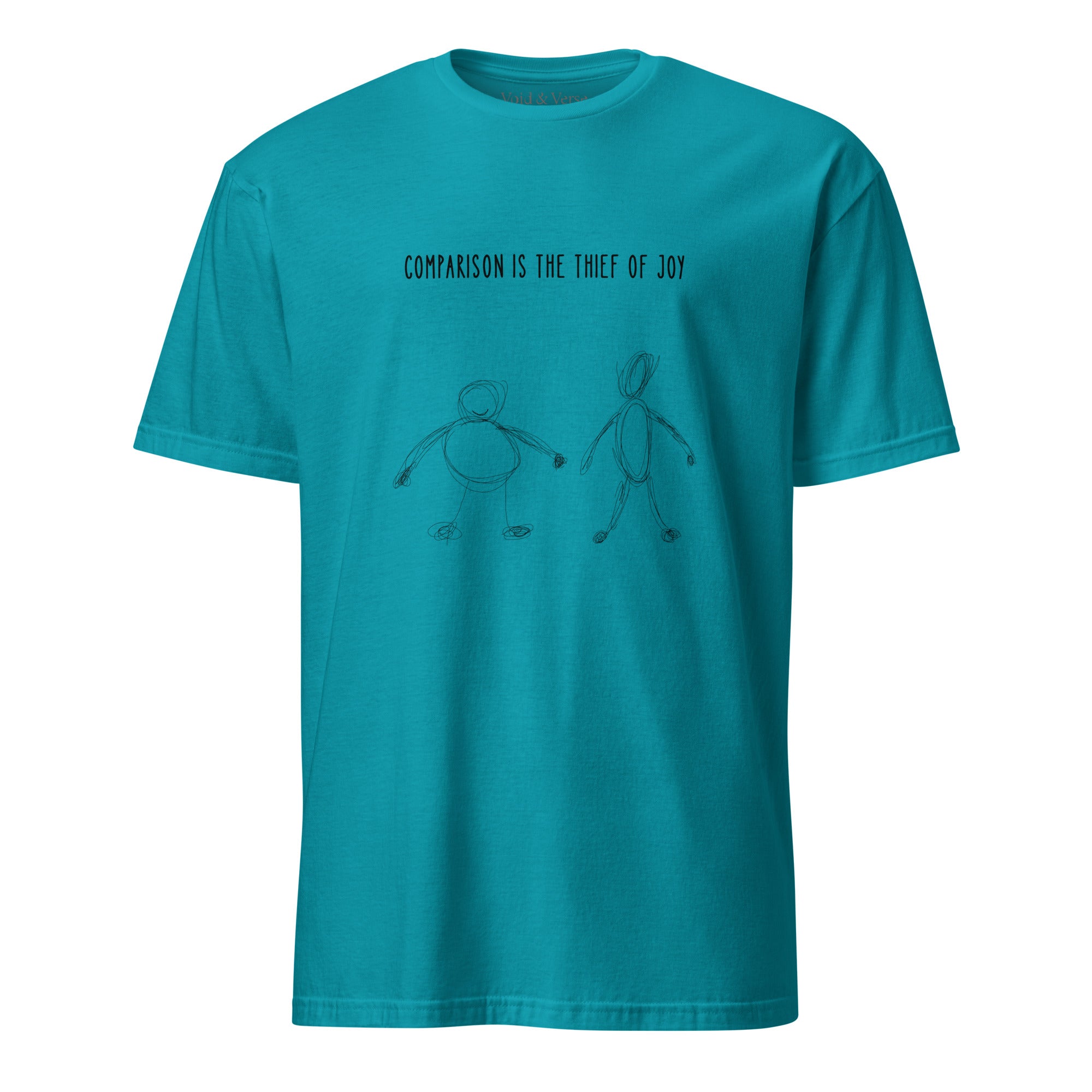Comparison is the thief of joy. Unisex Regular Soft T-Shirt Unisex Regular Soft T-Shirt Void & Verse Tropical Blue S