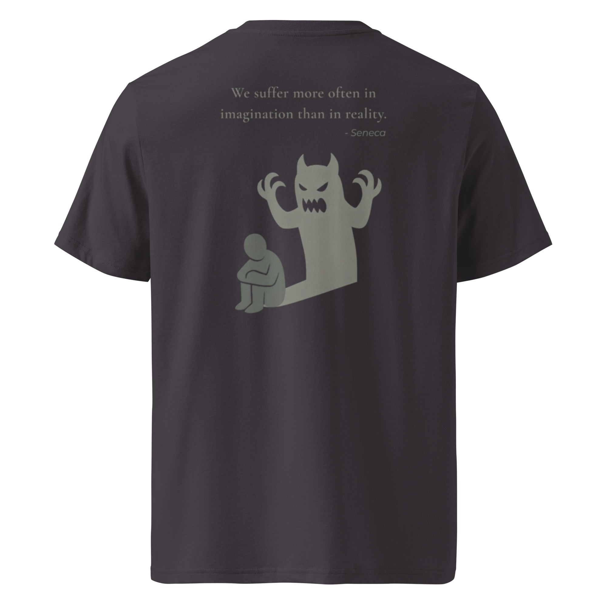 We suffer more in imagination. Unisex Regular Organic T-Shirt Unisex Regular Organic T-Shirt Void & Verse Anthracite S