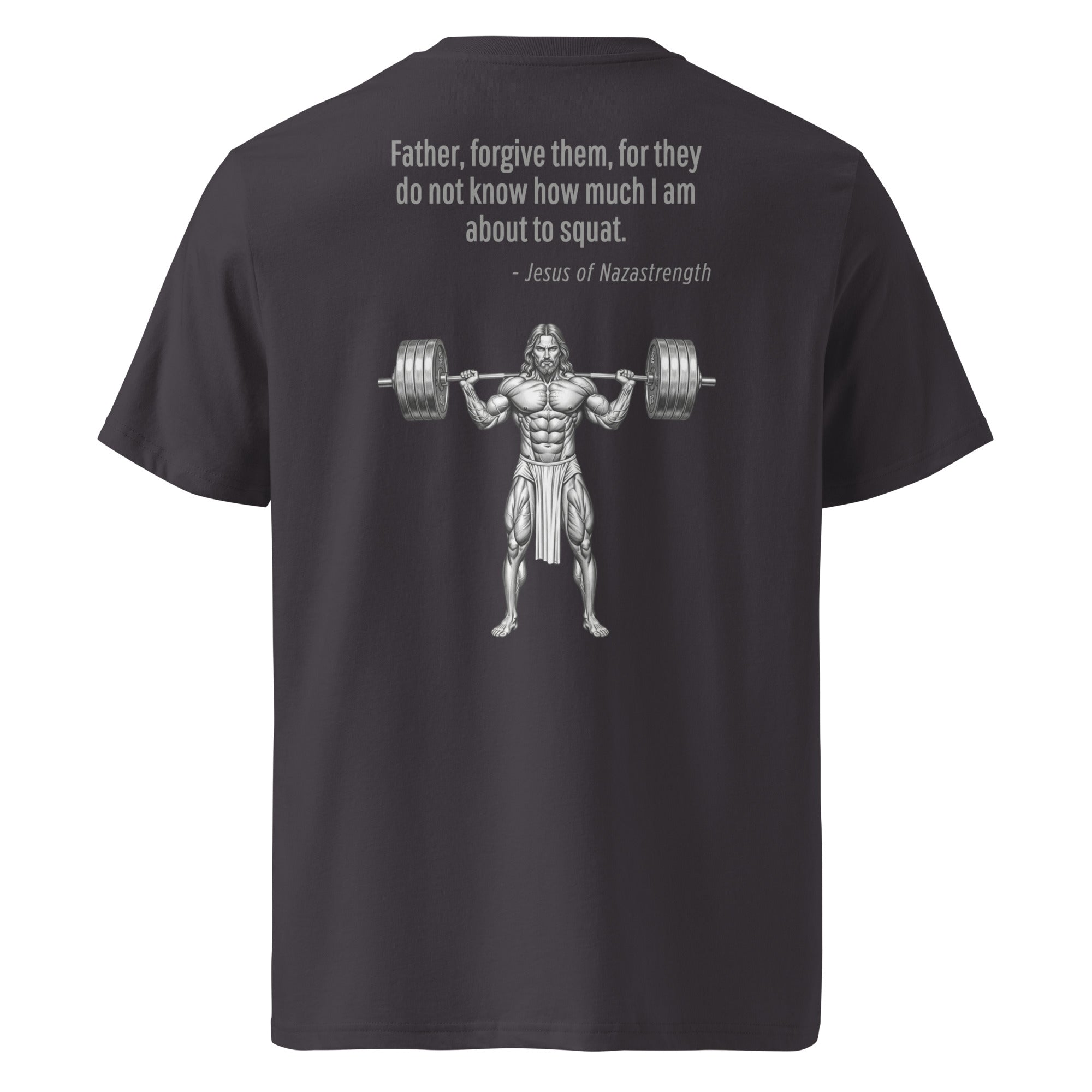 Jesus of Nazastrength. Unisex Regular Organic T-Shirt Unisex Regular Organic T-Shirt Void & Verse Anthracite S