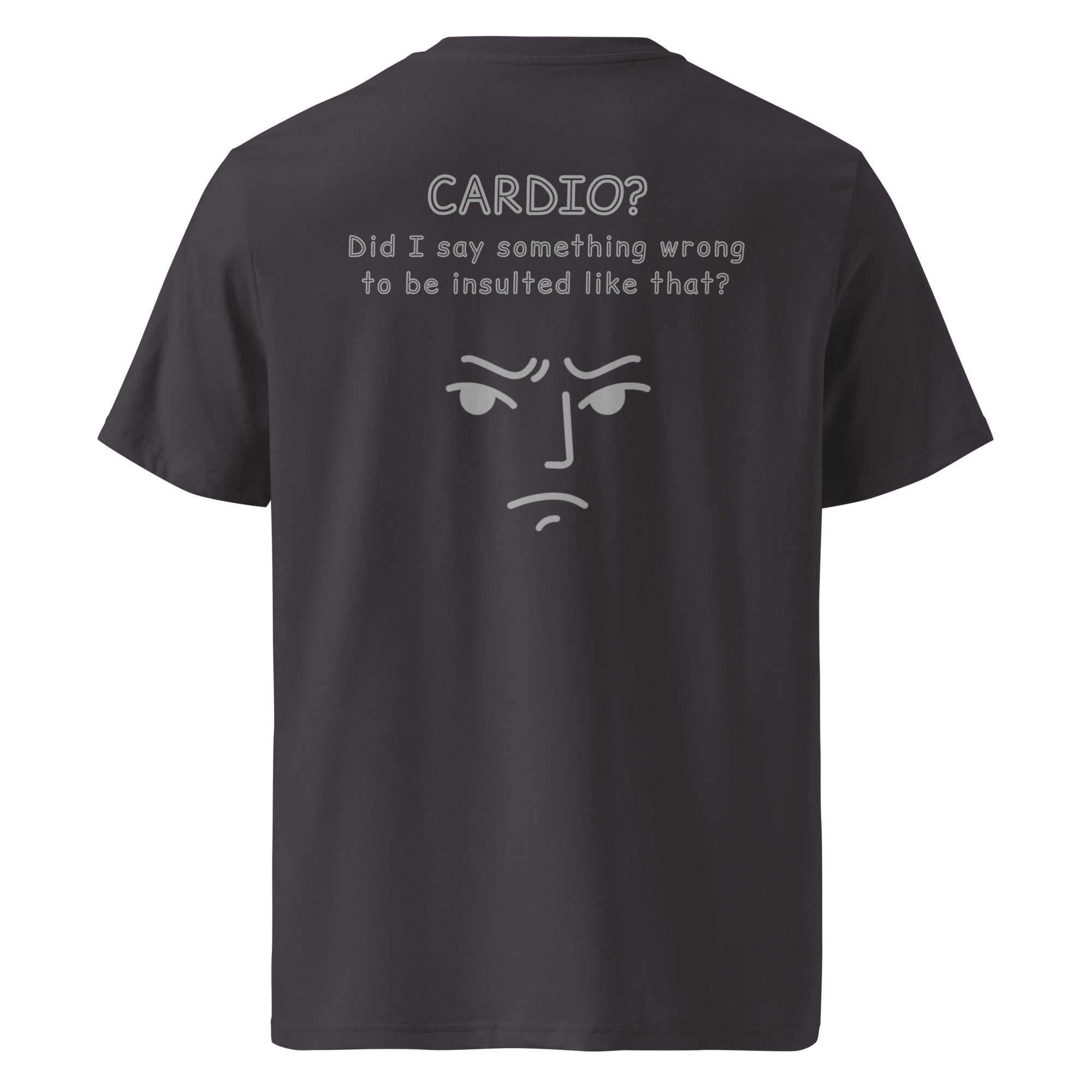 Cardio? Unisex Regular Organic T-Shirt Unisex Regular Organic T-Shirt Void & Verse Anthracite S