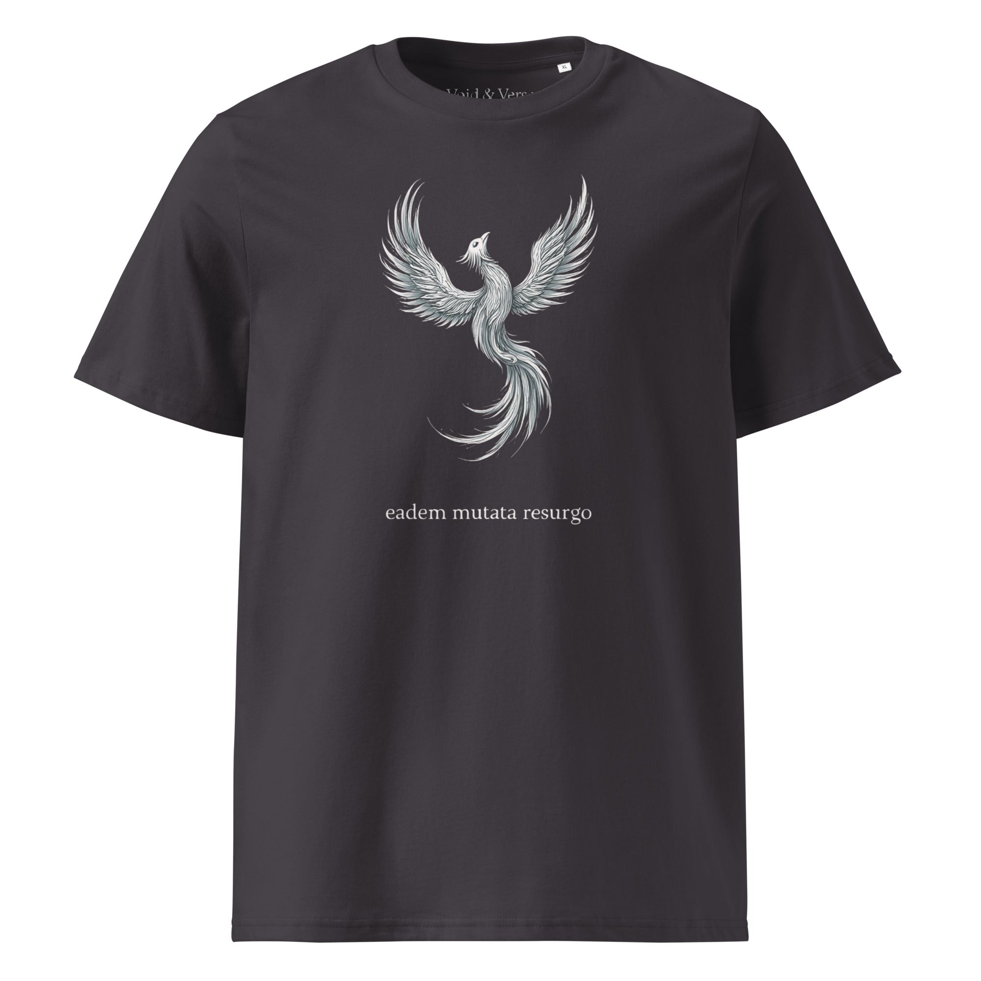 Eadem mutata resurgo. Unisex Regular Organic T-Shirt Unisex Regular Organic T-Shirt Void & Verse Anthracite S