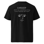 Cardio? Unisex Regular Organic T-Shirt Unisex Regular Organic T-Shirt Void & Verse Black S