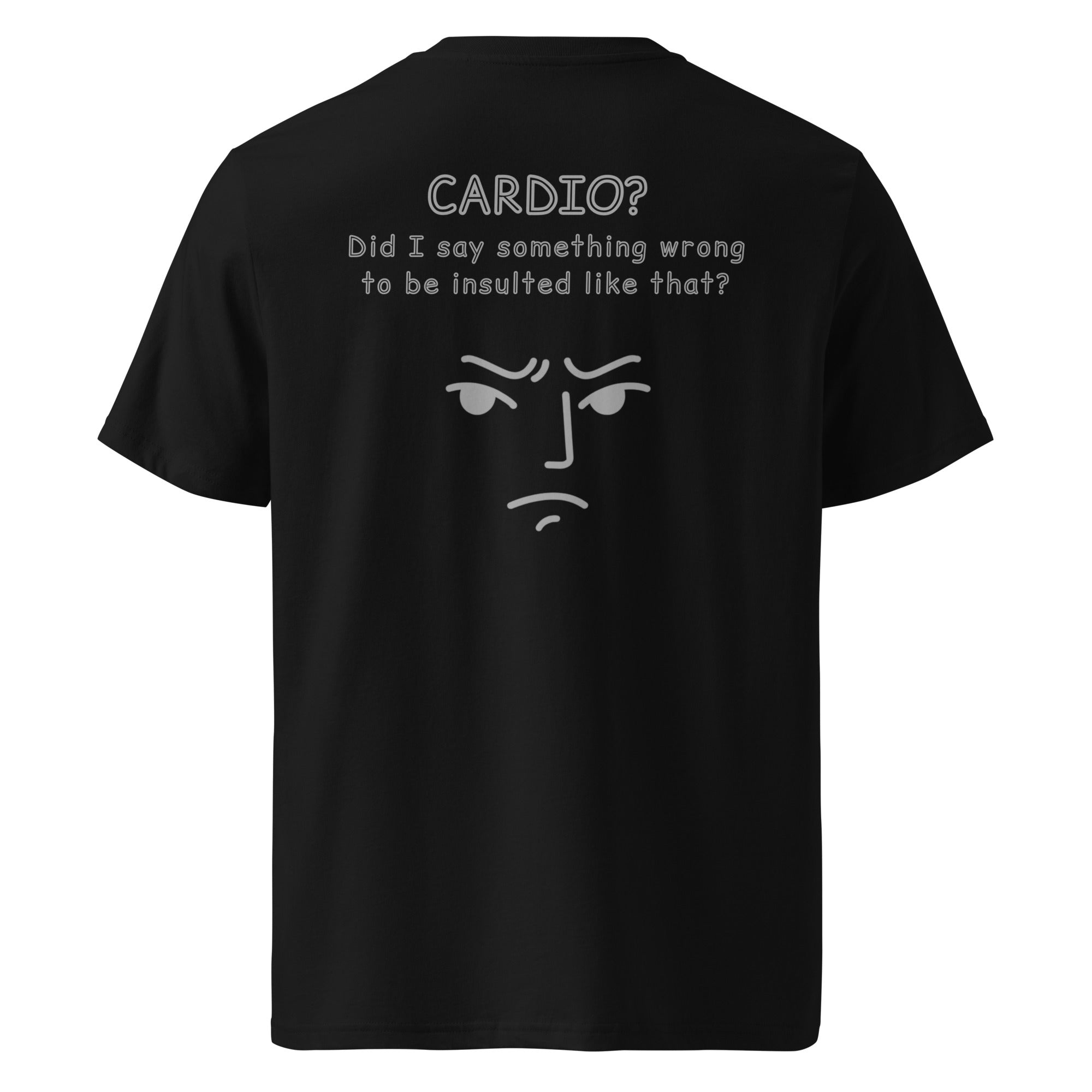 Cardio? Unisex Regular Organic T-Shirt Unisex Regular Organic T-Shirt Void & Verse Black S