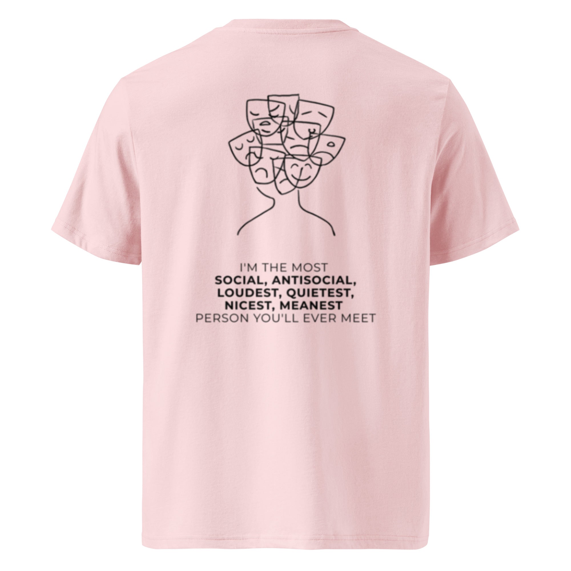 Most social antisocial. Unisex Regular Organic T-Shirt Unisex Regular Organic T-Shirt Void & Verse Cotton Pink S