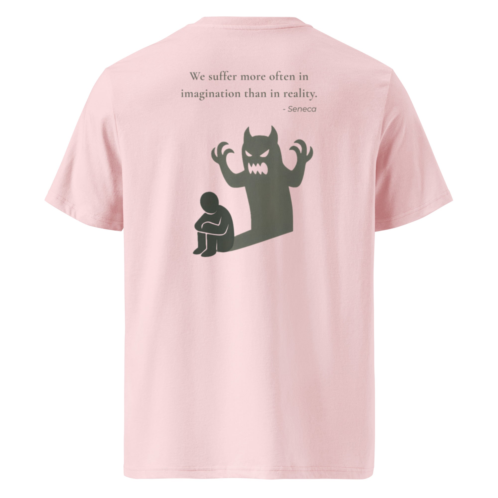 We suffer more in imagination. Unisex Regular Organic T-Shirt Unisex Regular Organic T-Shirt Void & Verse Cotton Pink S