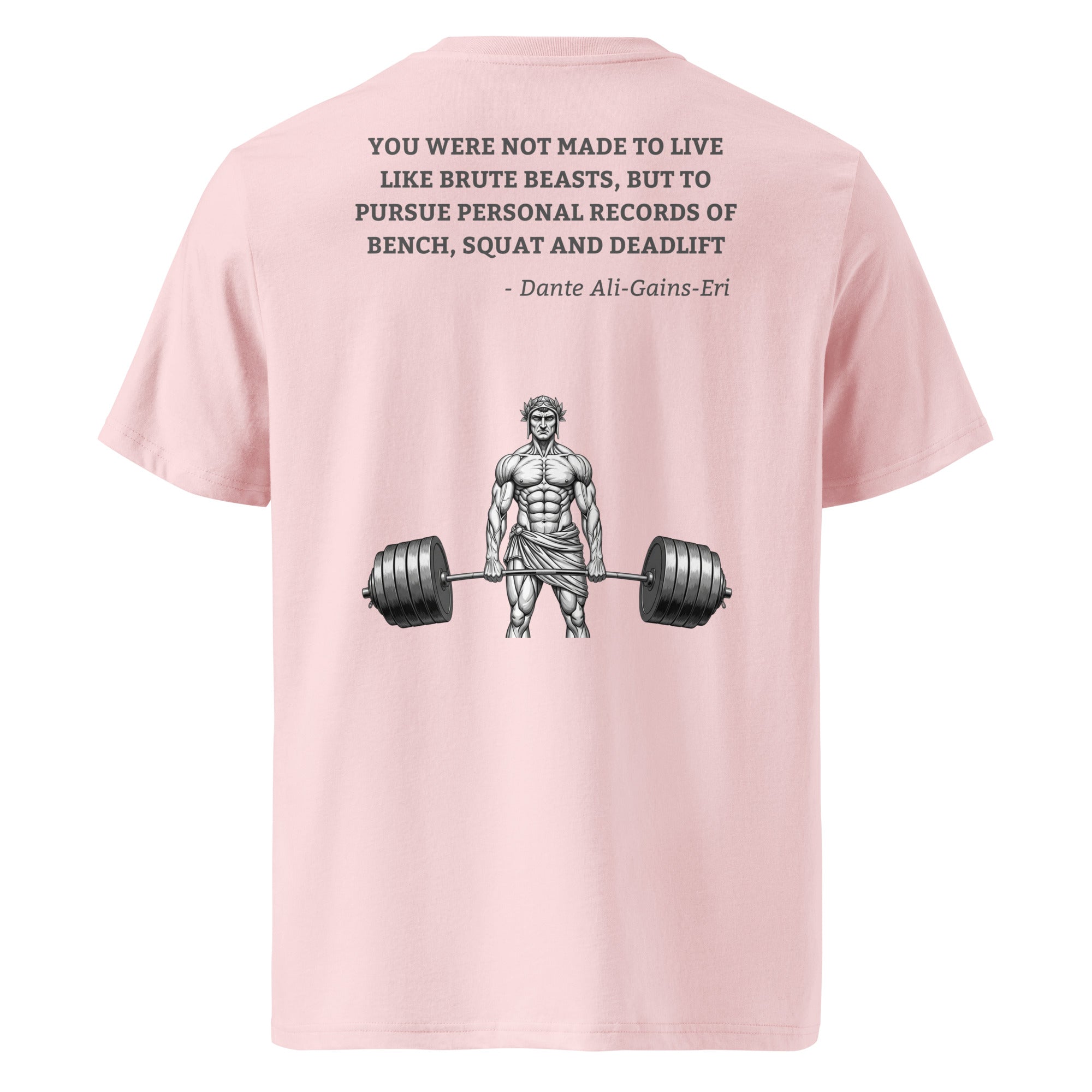 Dante Ali-Gains-Eri. Unisex Regular Organic T-Shirt Unisex Regular Organic T-Shirt Void & Verse Cotton Pink S
