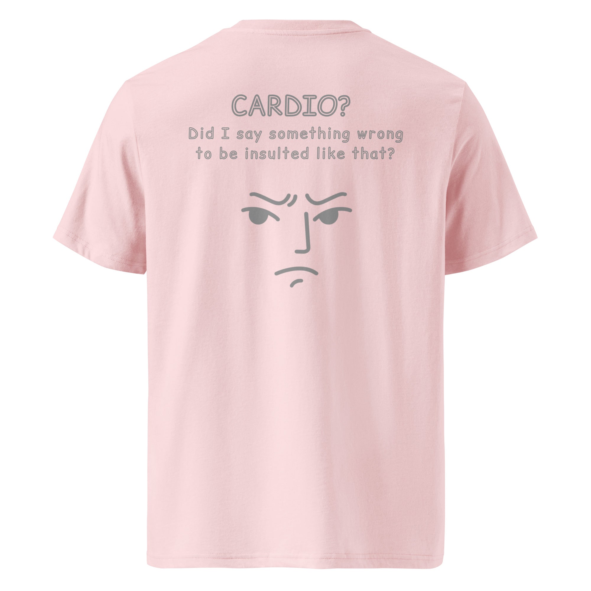 Cardio? Unisex Regular Organic T-Shirt Unisex Regular Organic T-Shirt Void & Verse Cotton Pink S