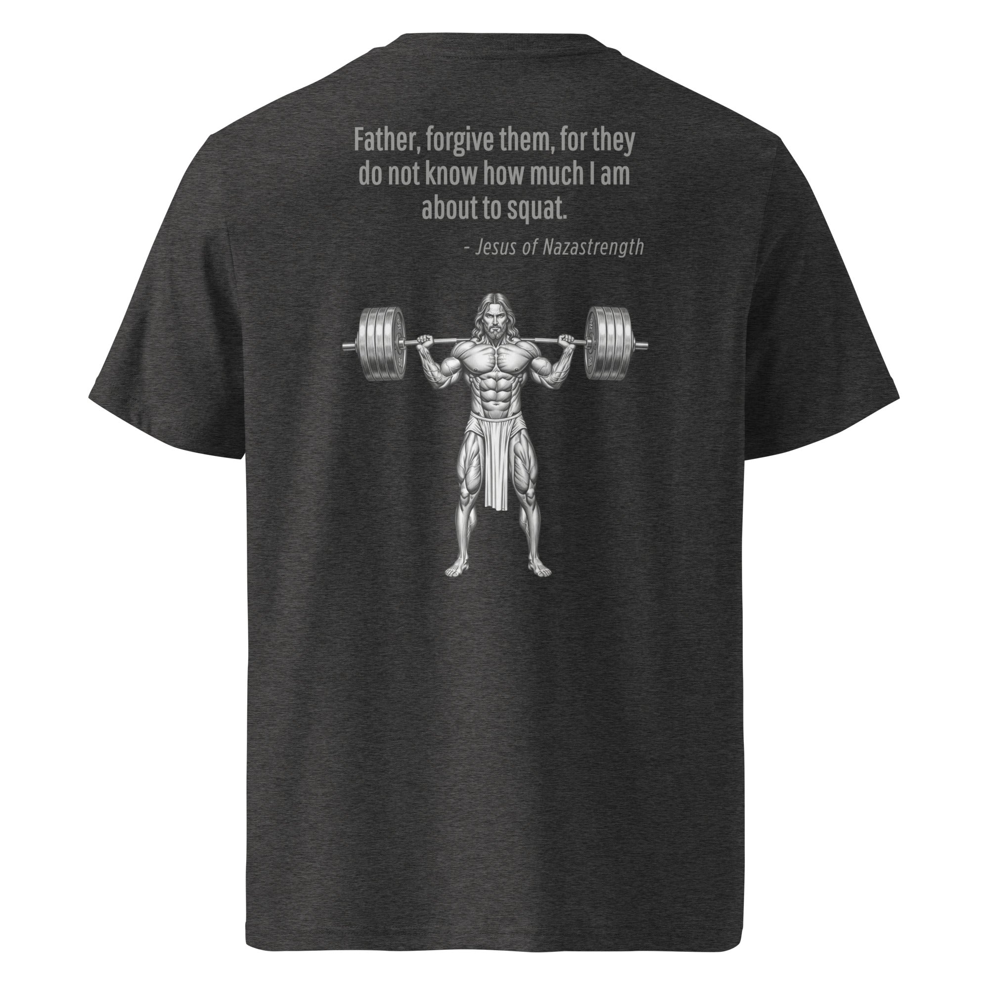 Jesus of Nazastrength. Unisex Regular Organic T-Shirt Unisex Regular Organic T-Shirt Void & Verse Dark Heather Grey S