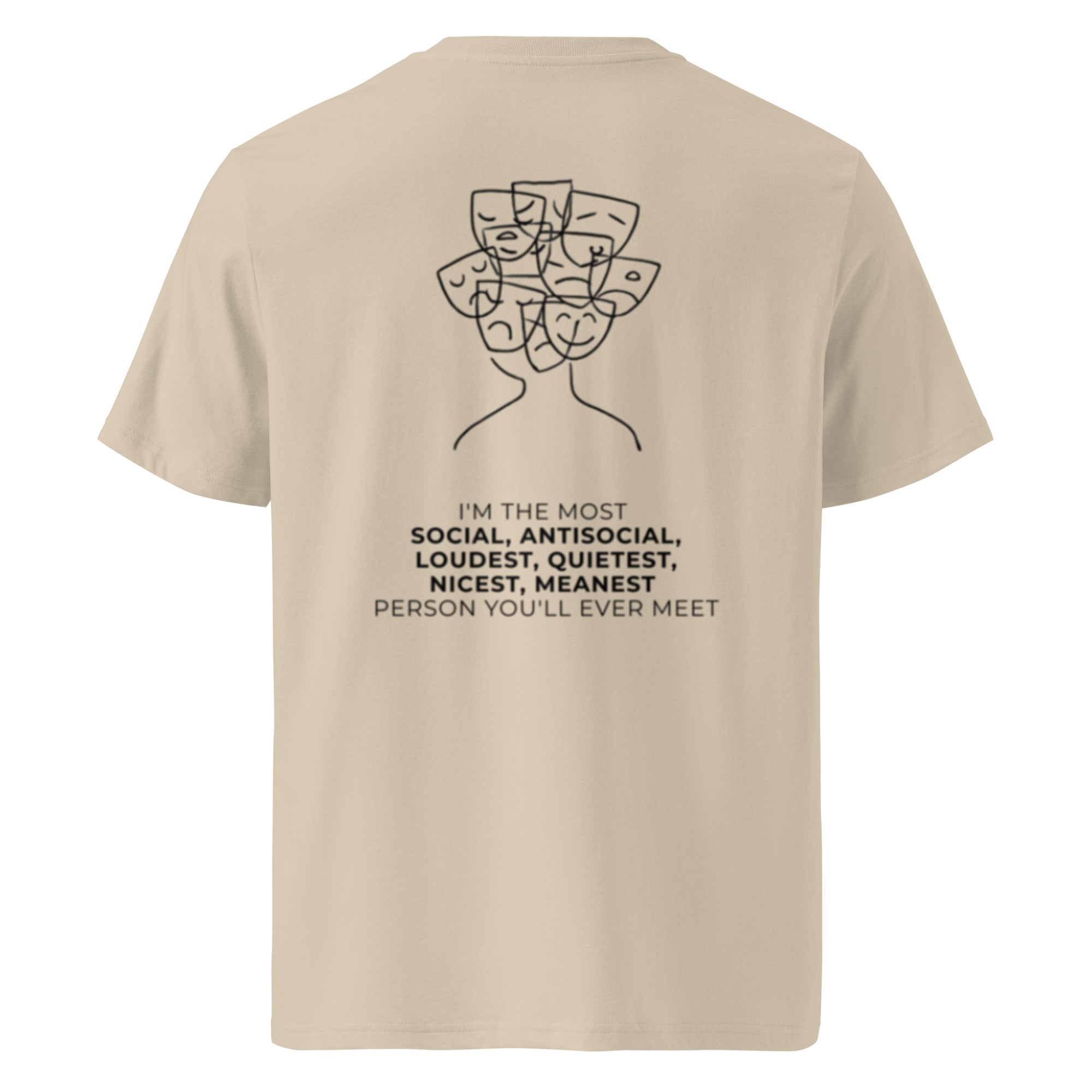 Most social antisocial. Unisex Regular Organic T-Shirt Unisex Regular Organic T-Shirt Void & Verse Desert Dust S