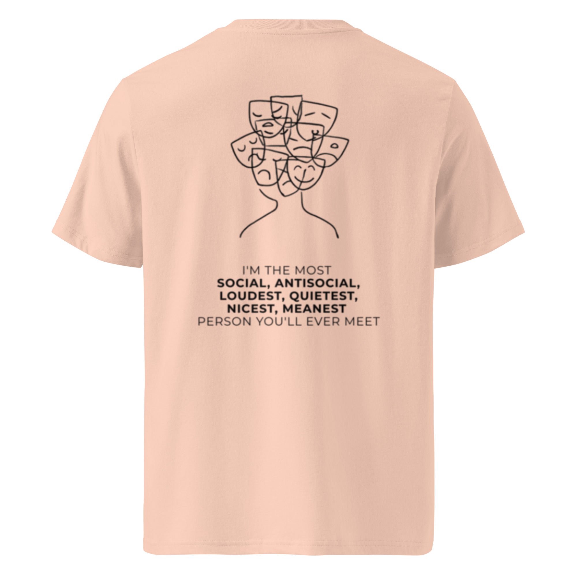 Most social antisocial. Unisex Regular Organic T-Shirt Unisex Regular Organic T-Shirt Void & Verse Fraiche Peche S