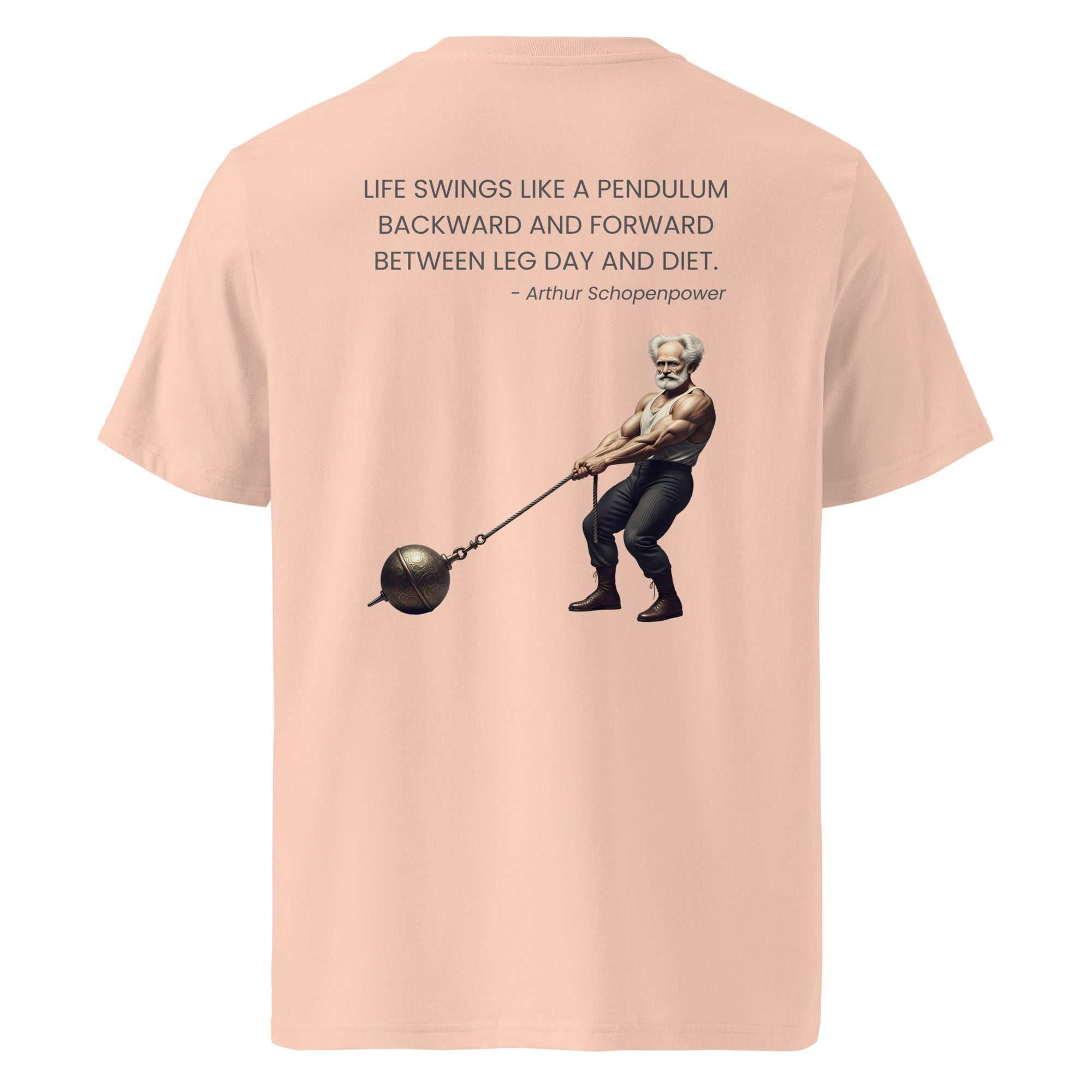 Arthur Schopenpower. Unisex Regular Organic T-Shirt Unisex Regular Organic T-Shirt Void & Verse Fraiche Peche S