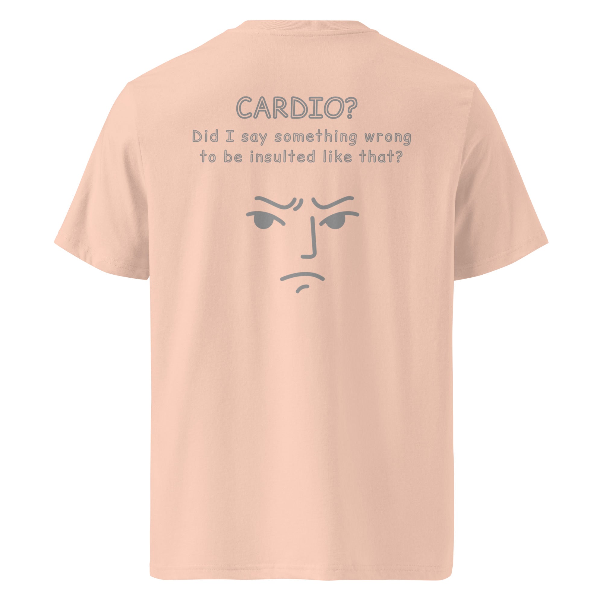 Cardio? Unisex Regular Organic T-Shirt Unisex Regular Organic T-Shirt Void & Verse Fraiche Peche S