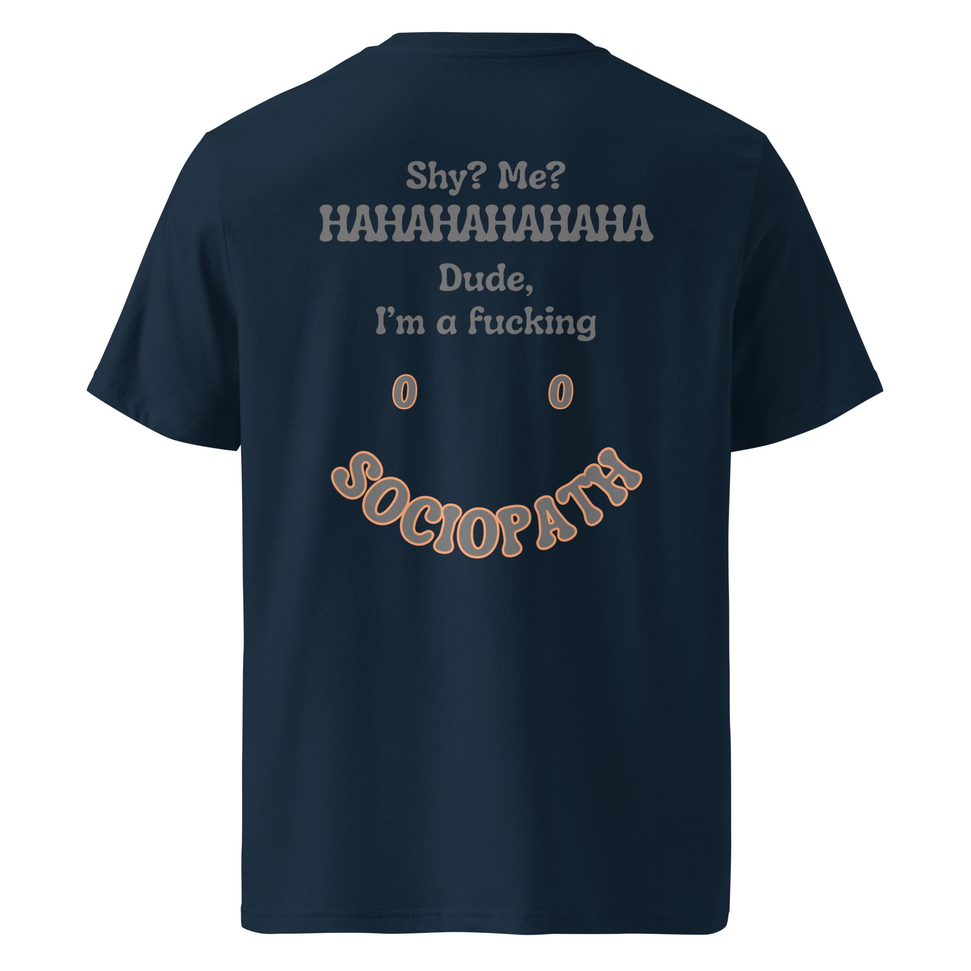 Sociopath. Unisex Regular Organic T-Shirt Unisex Regular Organic T-Shirt Void & Verse French Navy S