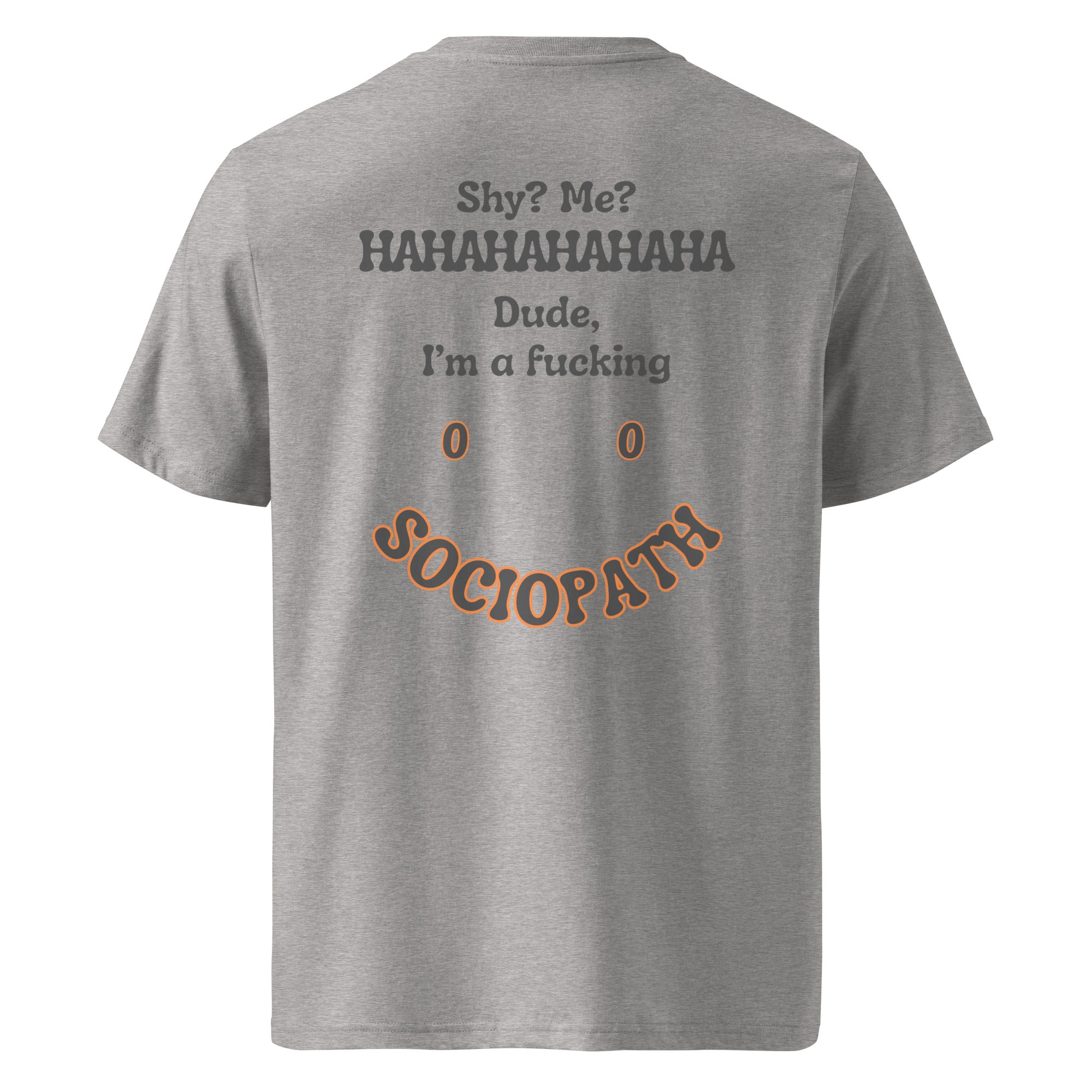 Sociopath. Unisex Regular Organic T-Shirt Unisex Regular Organic T-Shirt Void & Verse Heather Grey S