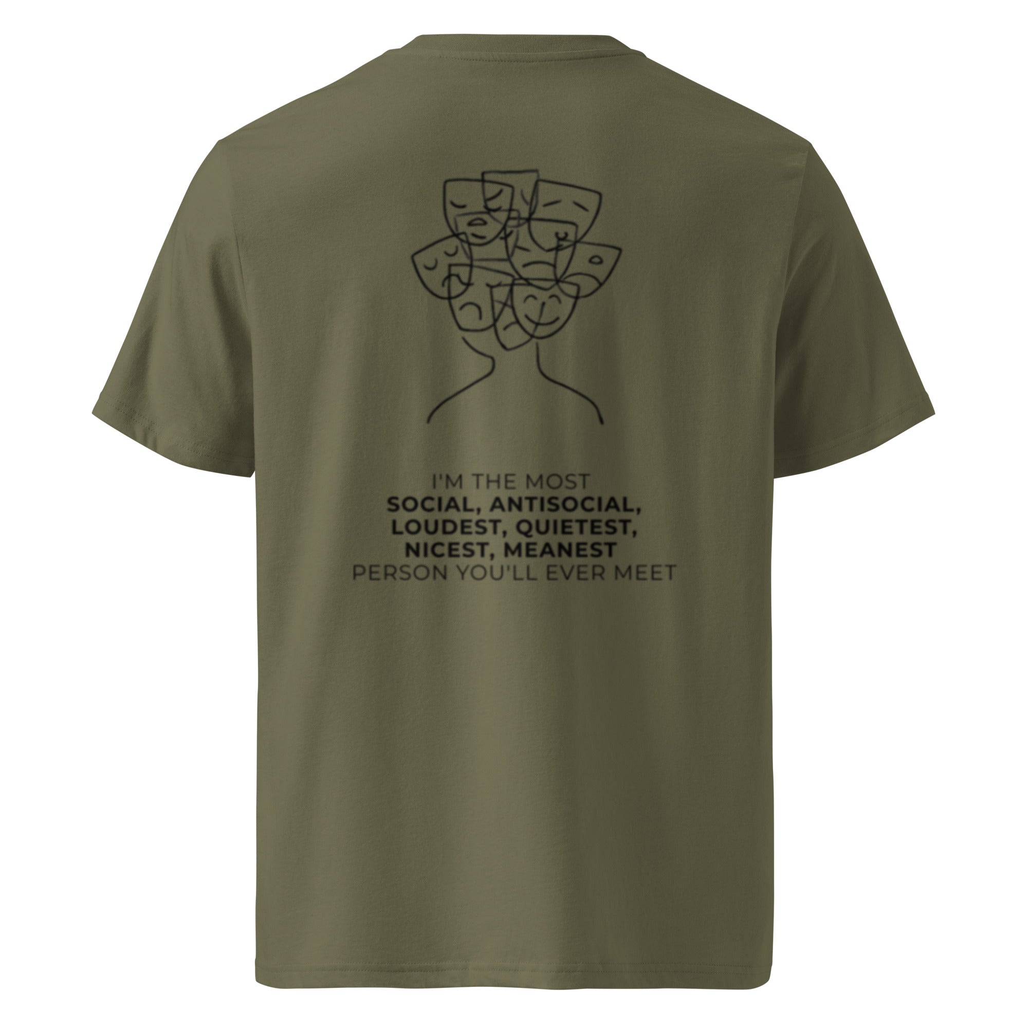 Most social antisocial. Unisex Regular Organic T-Shirt Unisex Regular Organic T-Shirt Void & Verse Khaki S