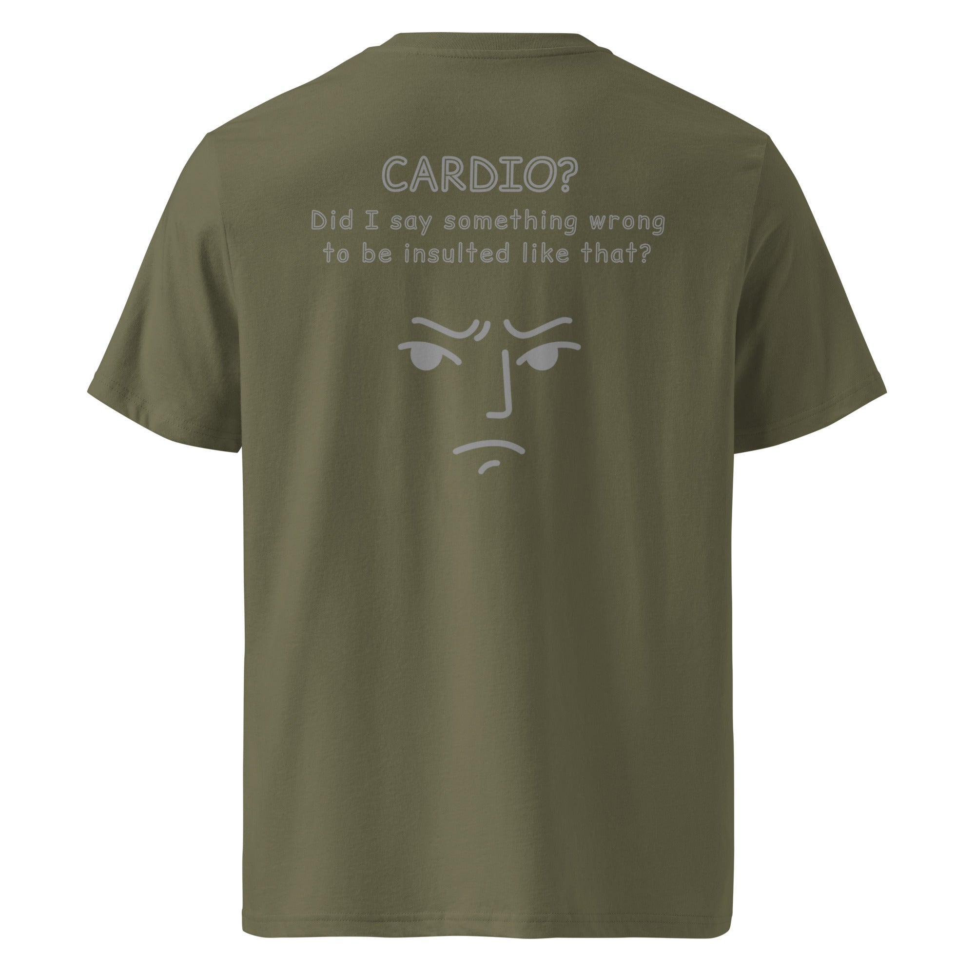 Cardio? Unisex Regular Organic T-Shirt Unisex Regular Organic T-Shirt Void & Verse Khaki S