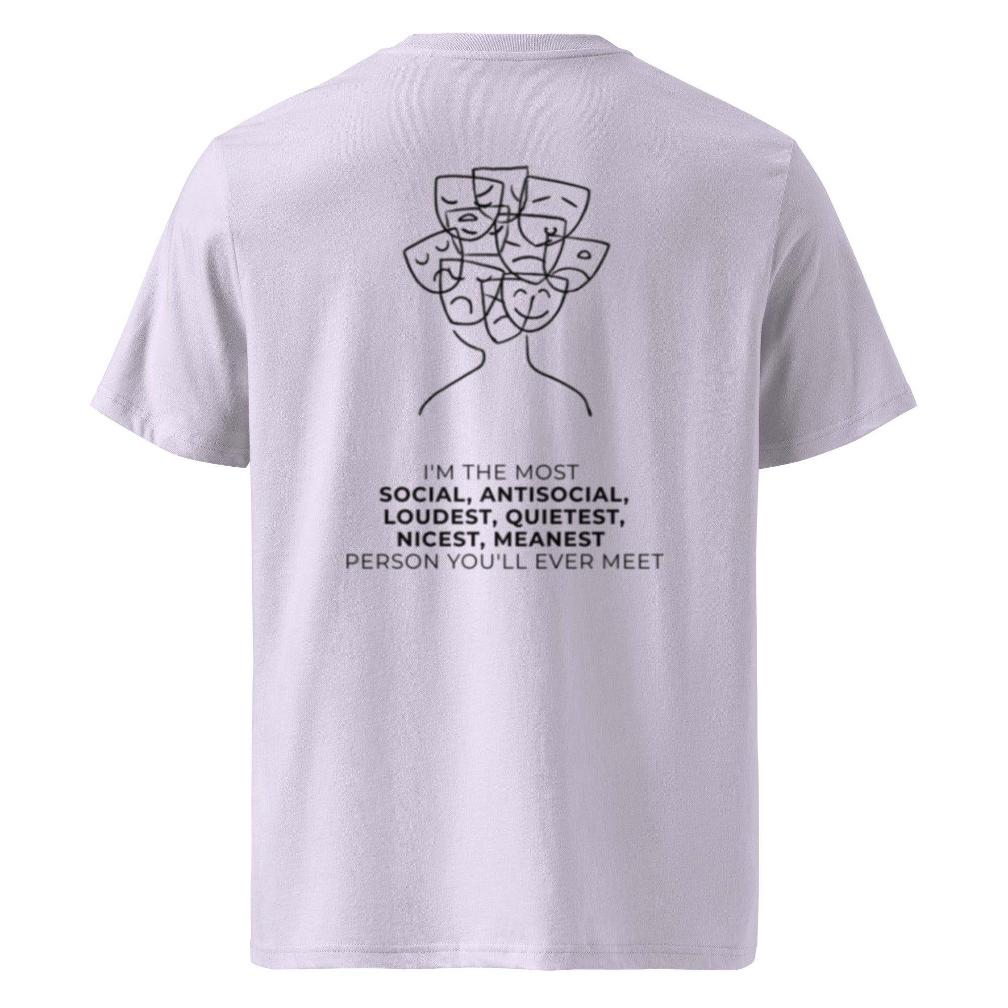 Most social antisocial. Unisex Regular Organic T-Shirt Unisex Regular Organic T-Shirt Void & Verse Lavender S