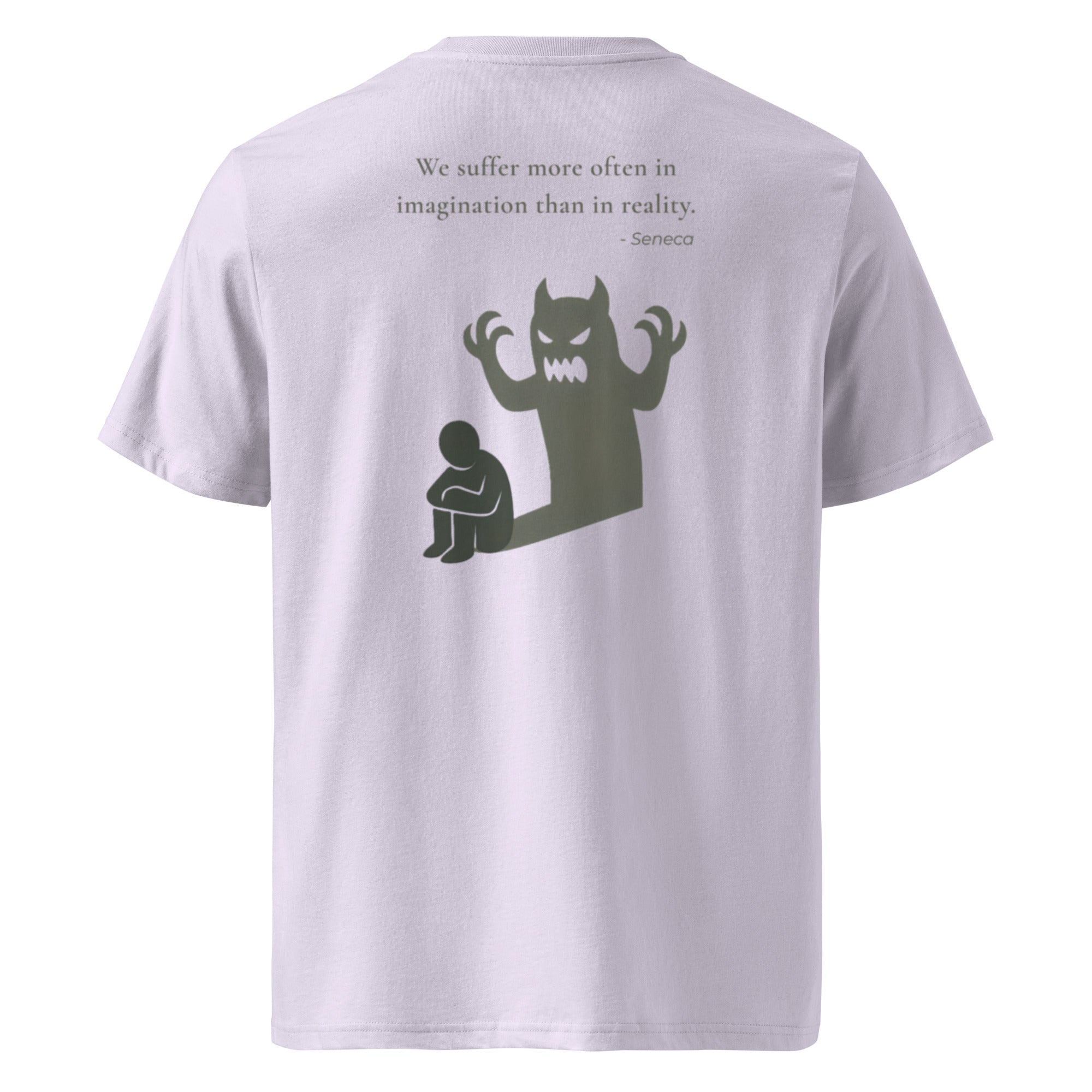 We suffer more in imagination. Unisex Regular Organic T-Shirt Unisex Regular Organic T-Shirt Void & Verse Lavender S