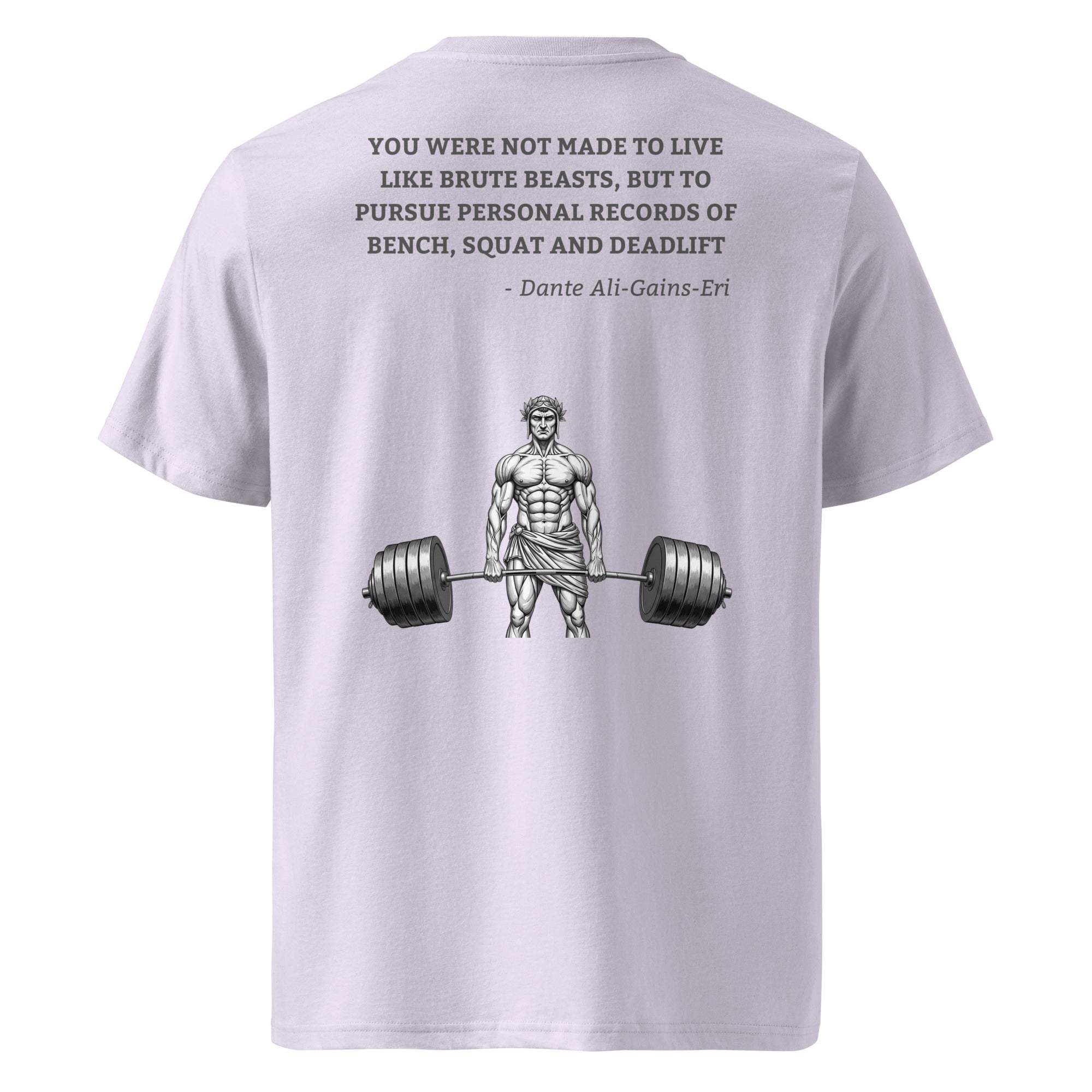 Dante Ali-Gains-Eri. Unisex Regular Organic T-Shirt Unisex Regular Organic T-Shirt Void & Verse Lavender S