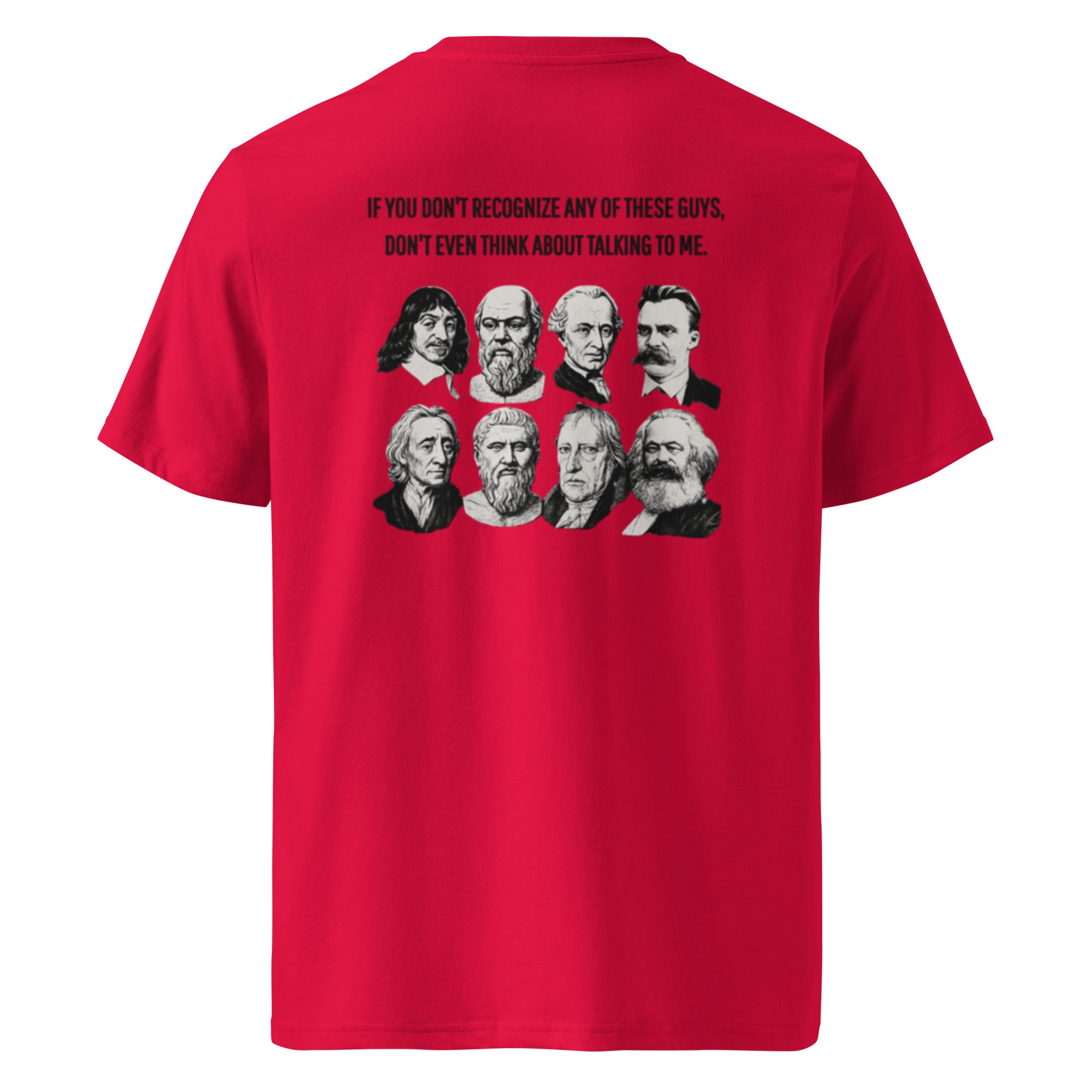 Do you recognize these guys?. Unisex Regular Organic T-Shirt Unisex Regular Organic T-Shirt Void & Verse Red S