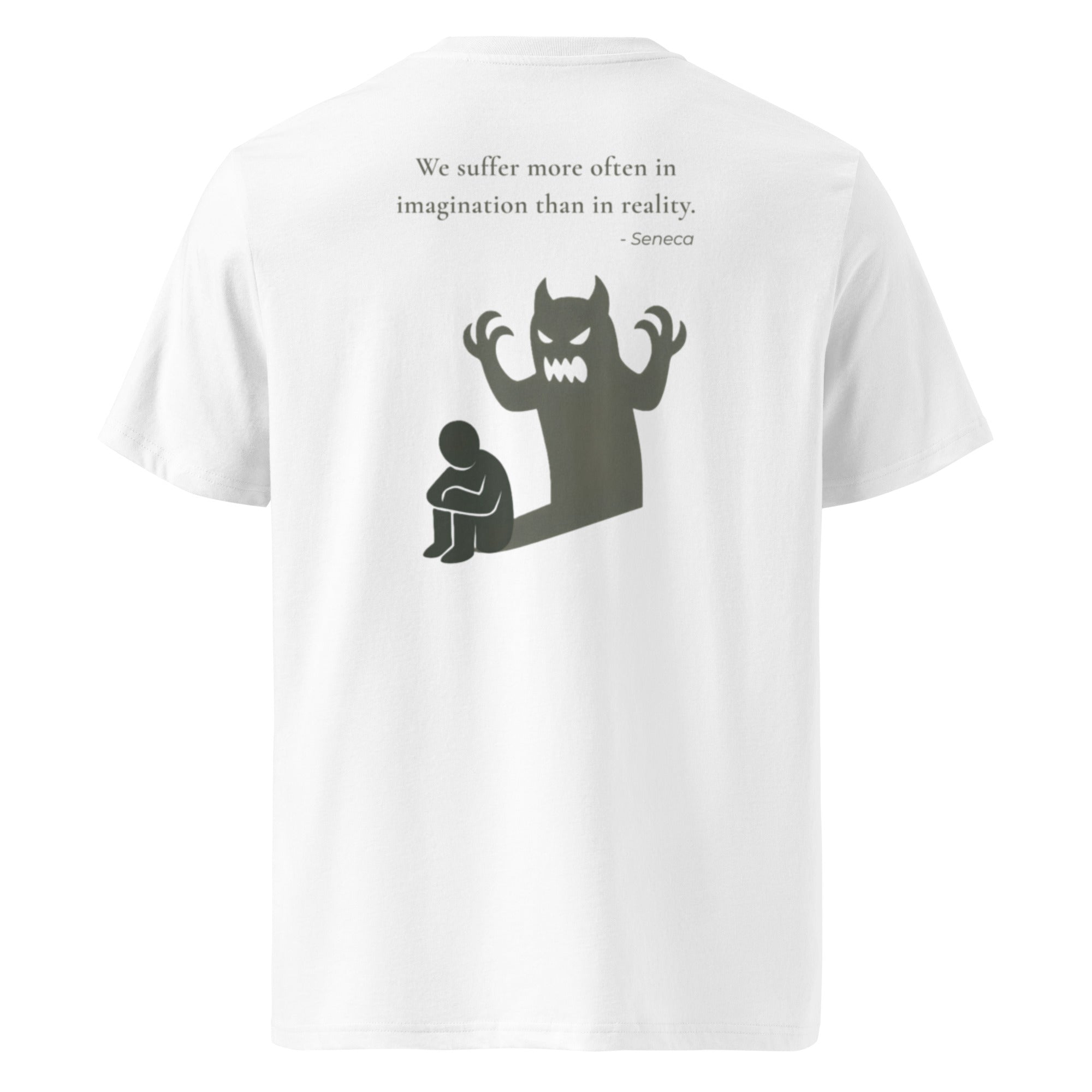 We suffer more in imagination. Unisex Regular Organic T-Shirt Unisex Regular Organic T-Shirt Void & Verse White S