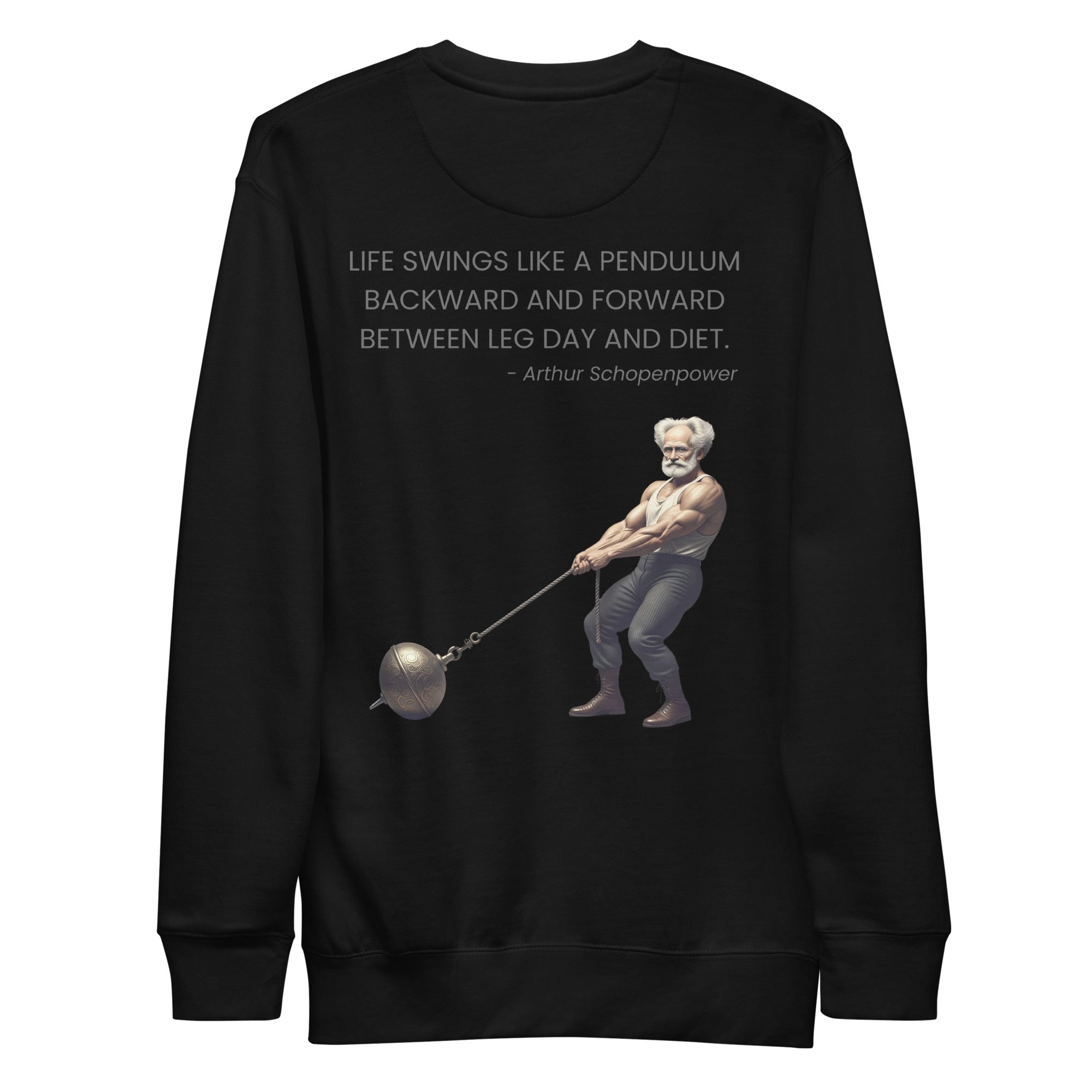 Arthur Schopenpower. Unisex Sweatshirt Unisex Sweatshirt Void & Verse Black S