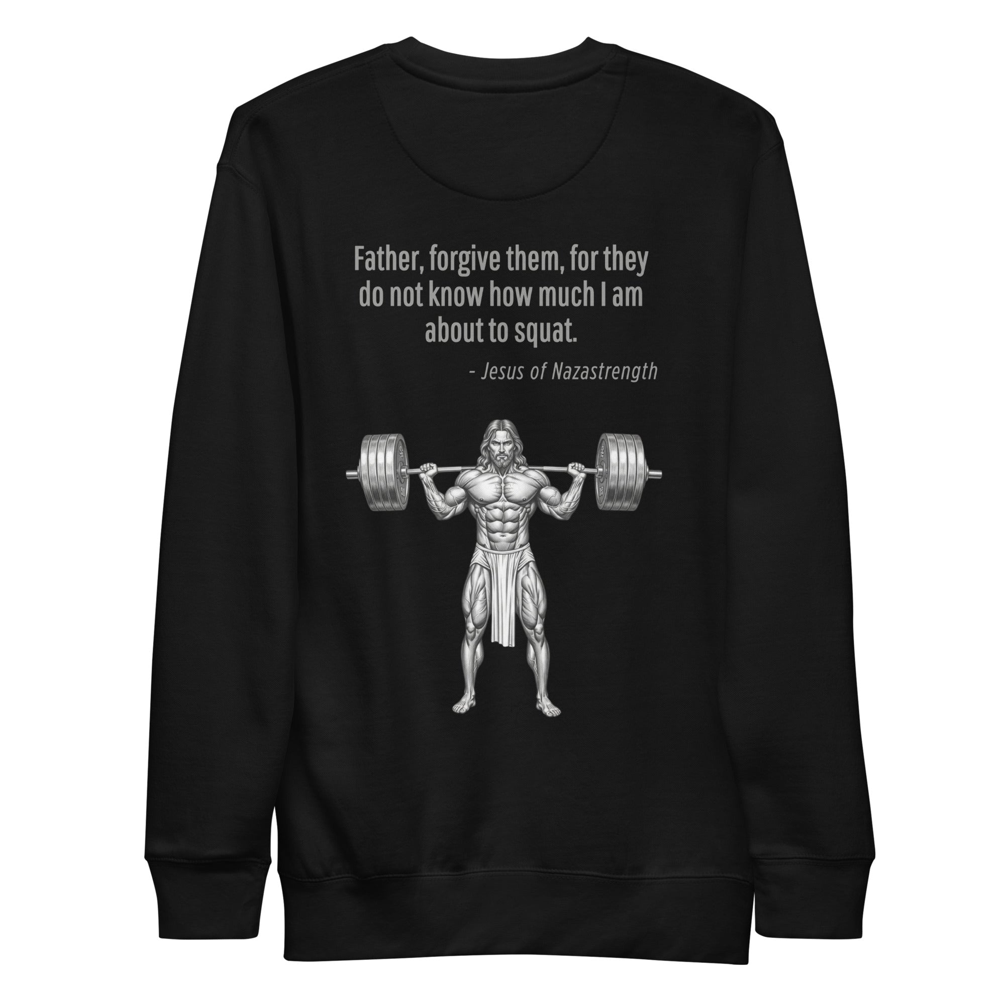 Jesus of Nazastrength. Unisex Sweatshirt Unisex Sweatshirt Void & Verse Black S