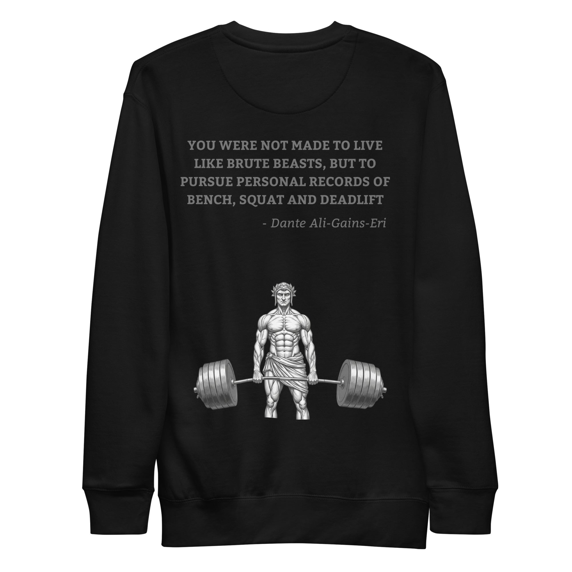 Dante Ali-Gains-Eri. Unisex Sweatshirt Unisex Sweatshirt Void & Verse Black S