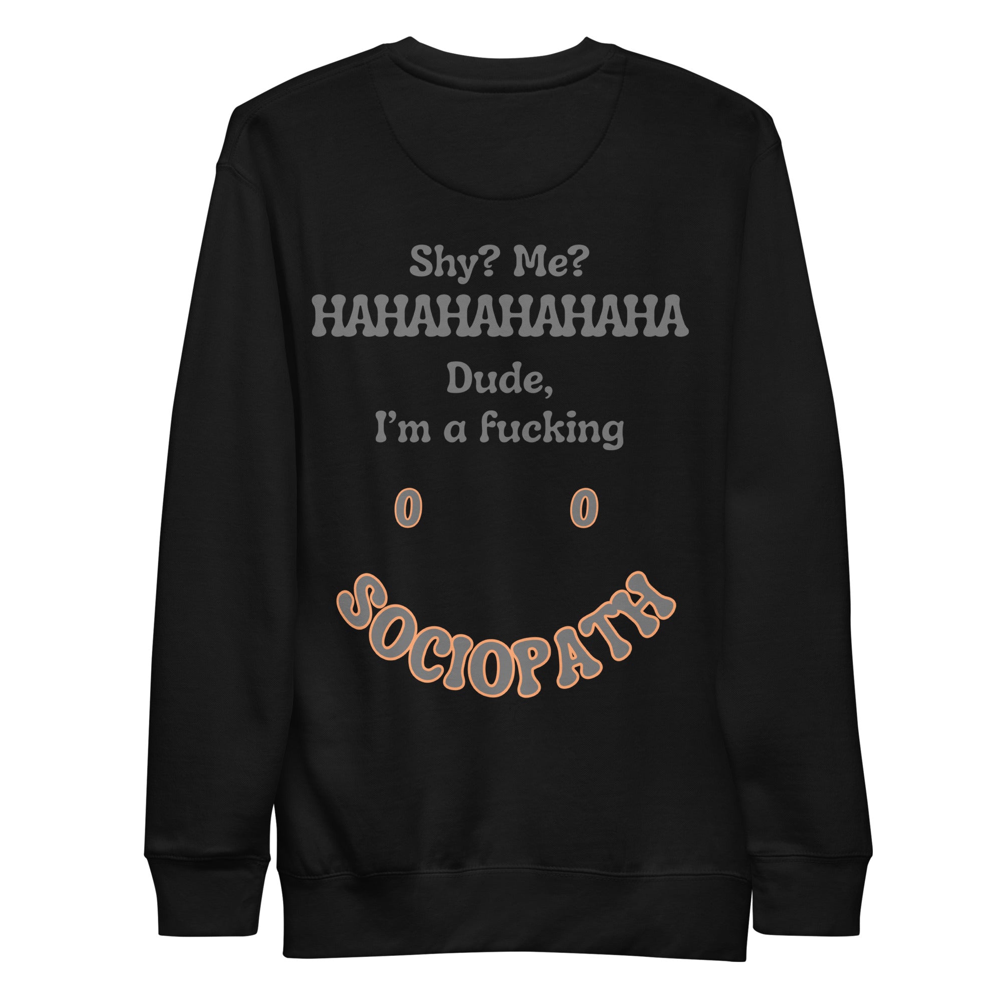 Sociopath. Unisex Sweatshirt Unisex Sweatshirt Void & Verse Black S