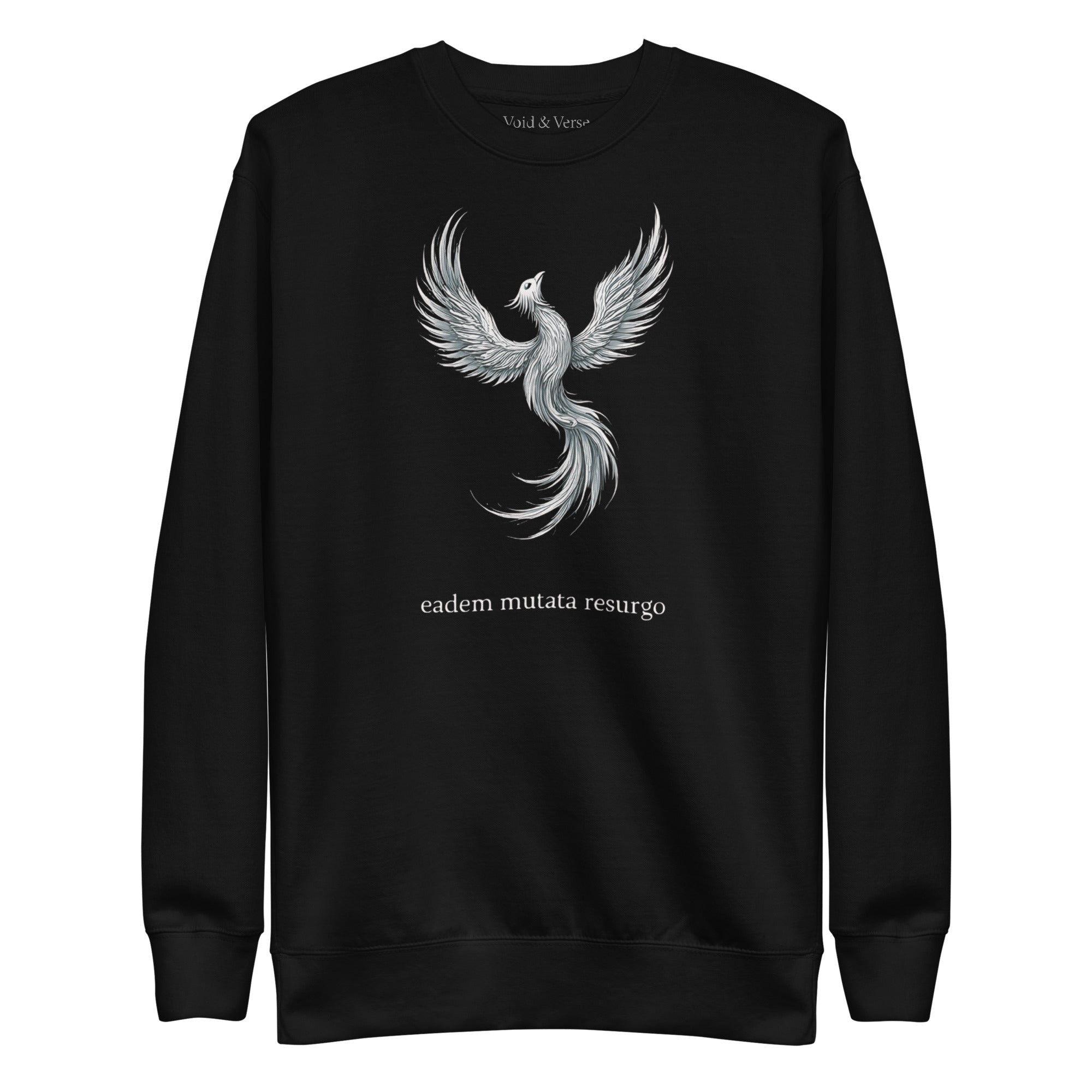 Eadem mutata resurgo. Unisex Sweatshirt Unisex Sweatshirt Void & Verse Black S