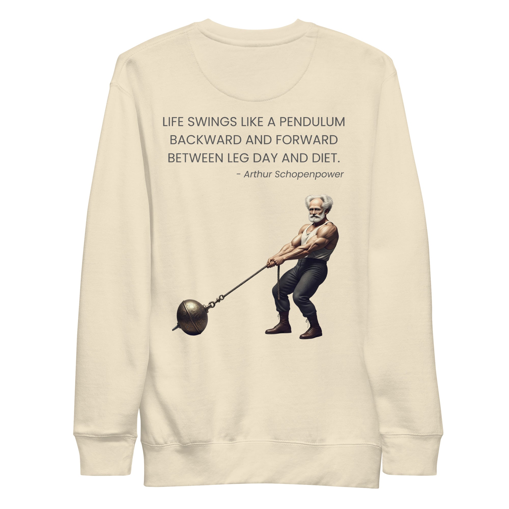 Arthur Schopenpower. Unisex Sweatshirt Unisex Sweatshirt Void & Verse Bone S