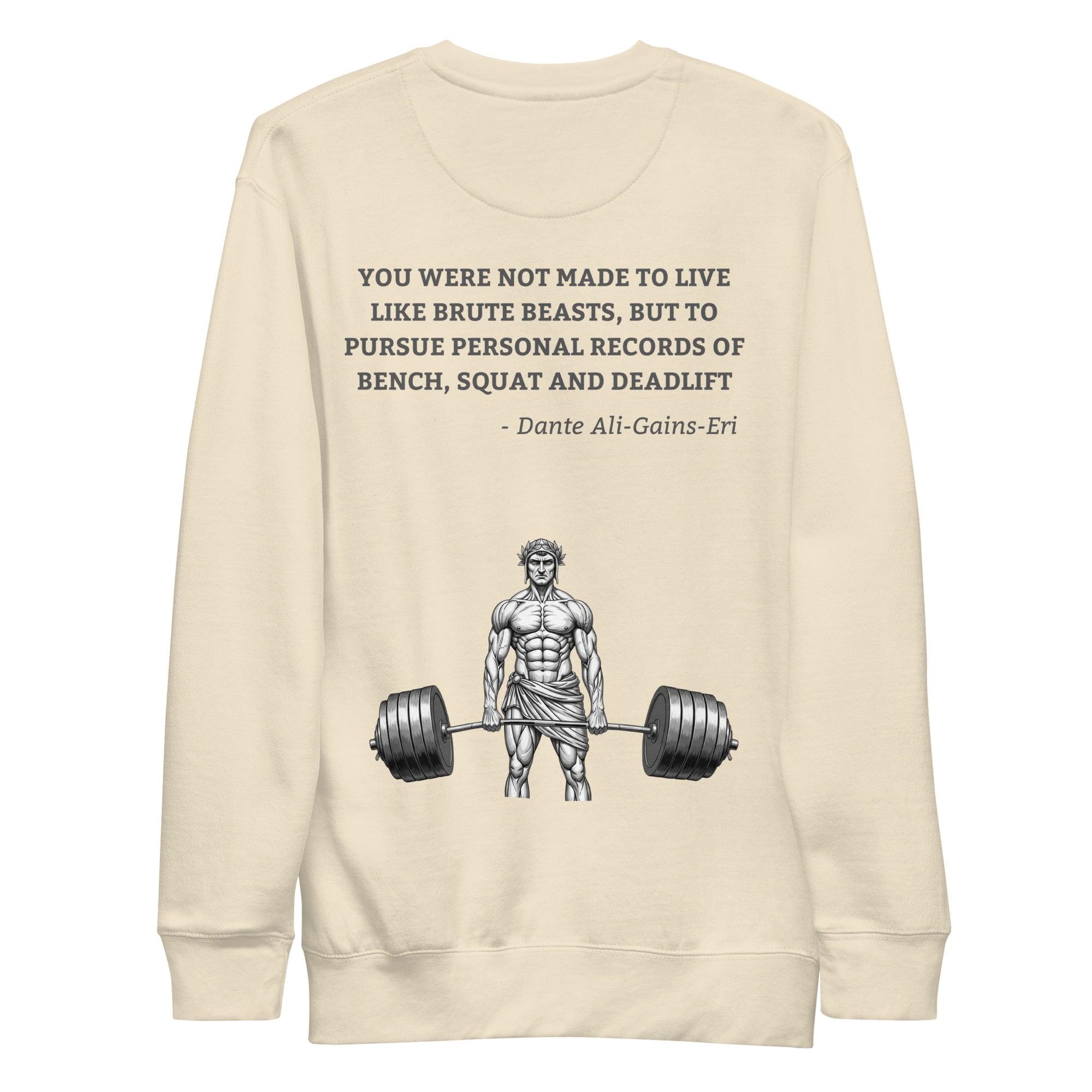 Dante Ali-Gains-Eri. Unisex Sweatshirt Unisex Sweatshirt Void & Verse Bone S