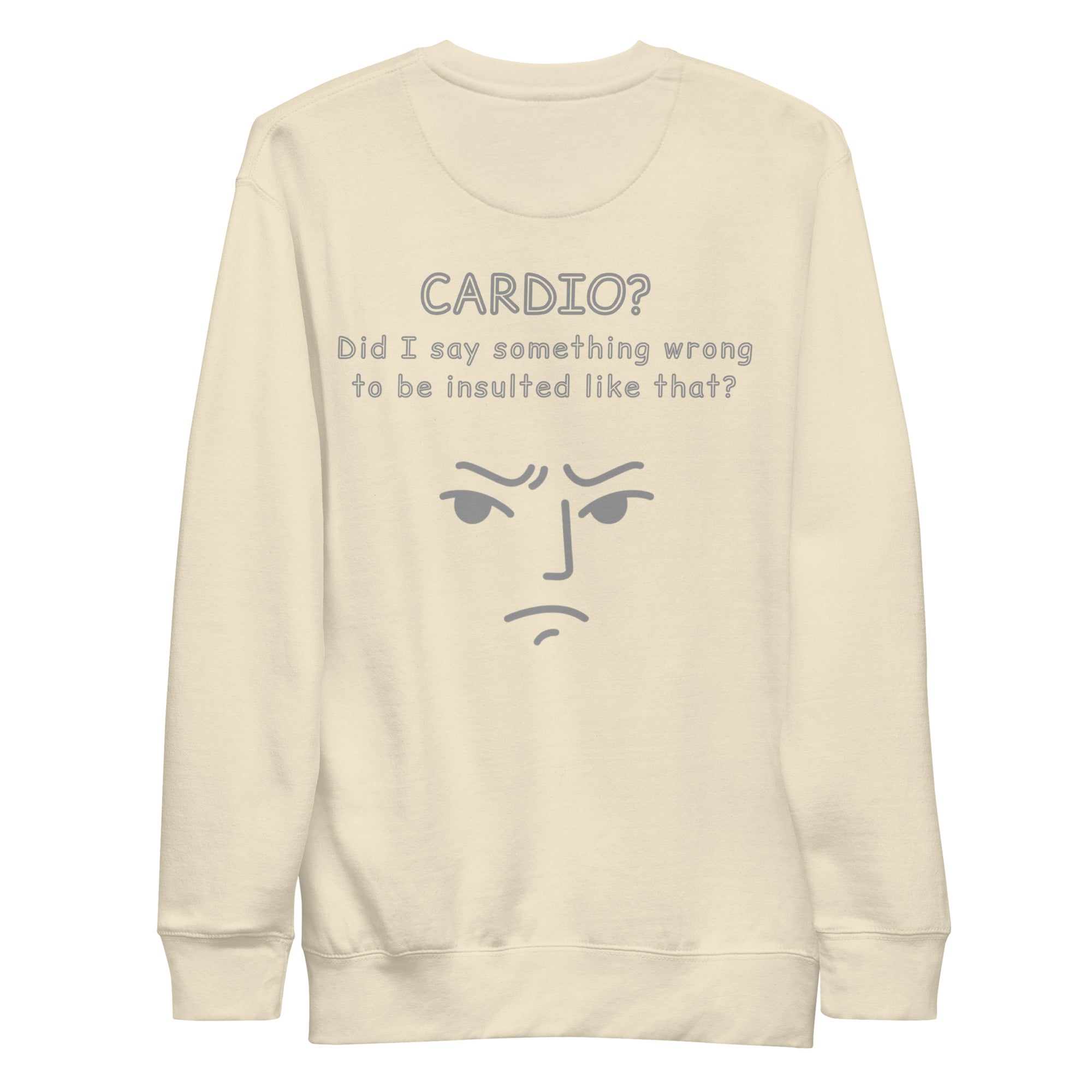 Cardio? Unisex Sweatshirt Unisex Sweatshirt Void & Verse Bone S
