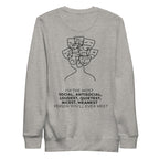 Most social antisocial. Unisex Sweatshirt Unisex Sweatshirt Void & Verse Carbon Grey S