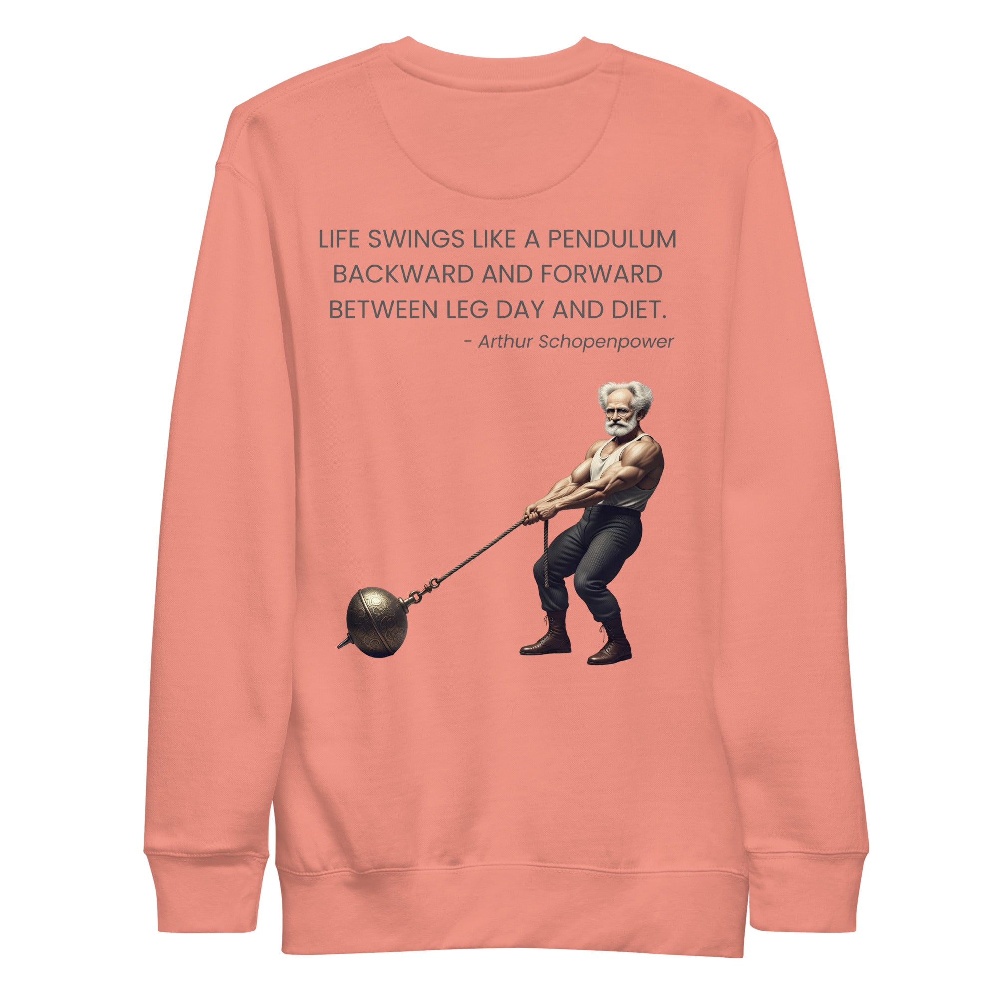 Arthur Schopenpower. Unisex Sweatshirt Unisex Sweatshirt Void & Verse Dusty Rose S
