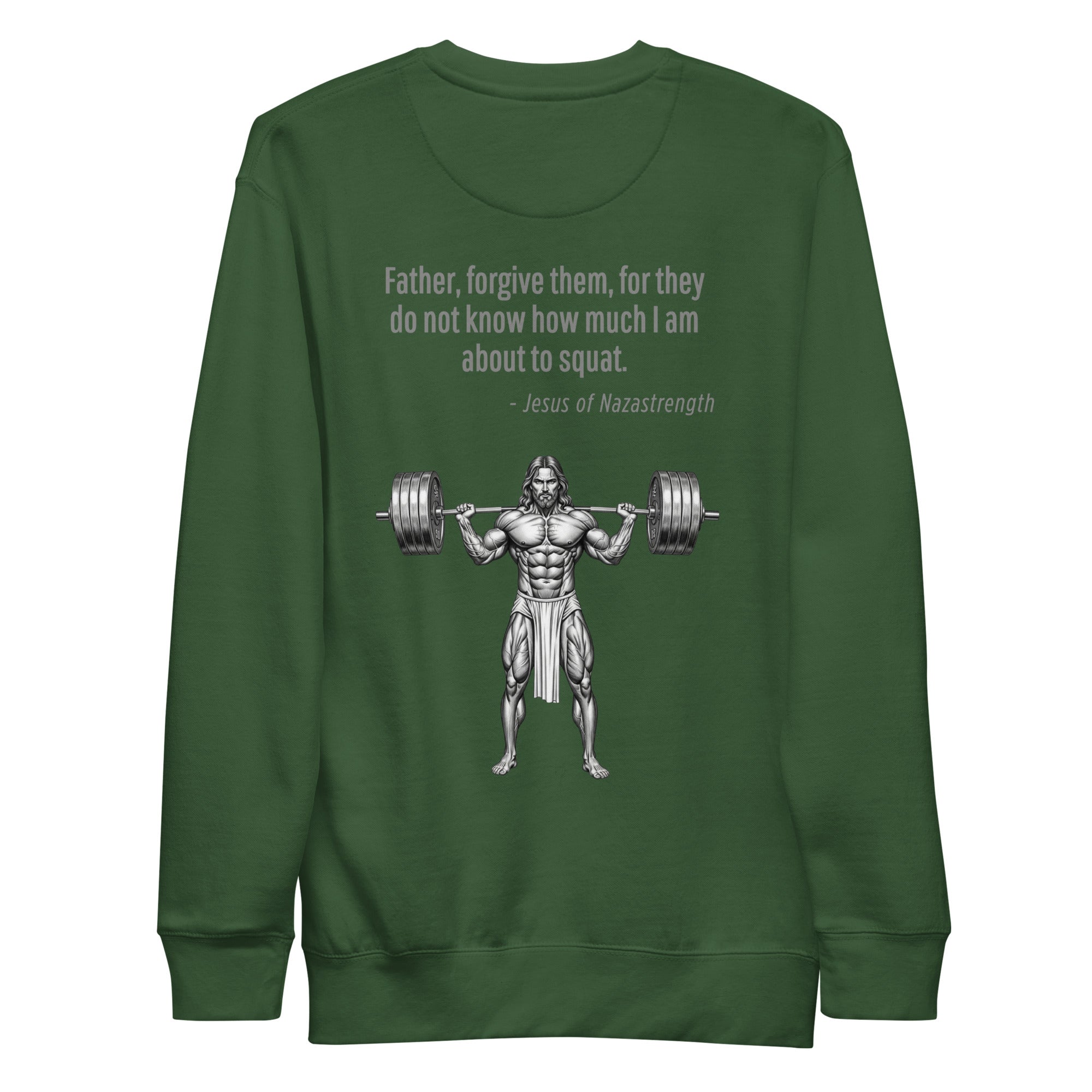 Jesus of Nazastrength. Unisex Sweatshirt Unisex Sweatshirt Void & Verse Forest Green S