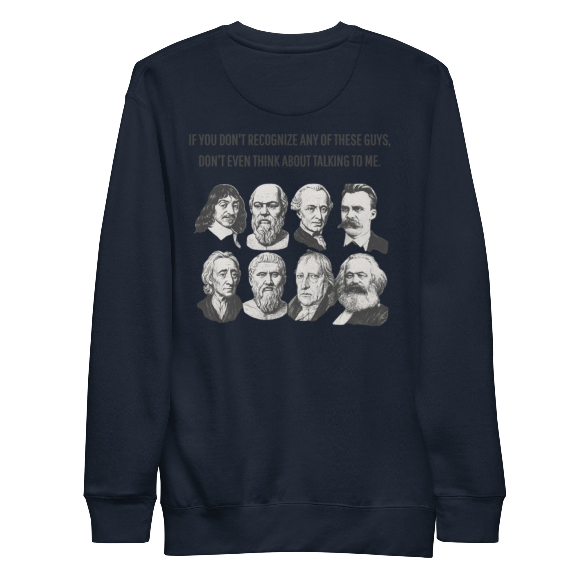 Do you recognize these guys. Unisex Sweatshirt Unisex Sweatshirt Void & Verse Navy Blazer S